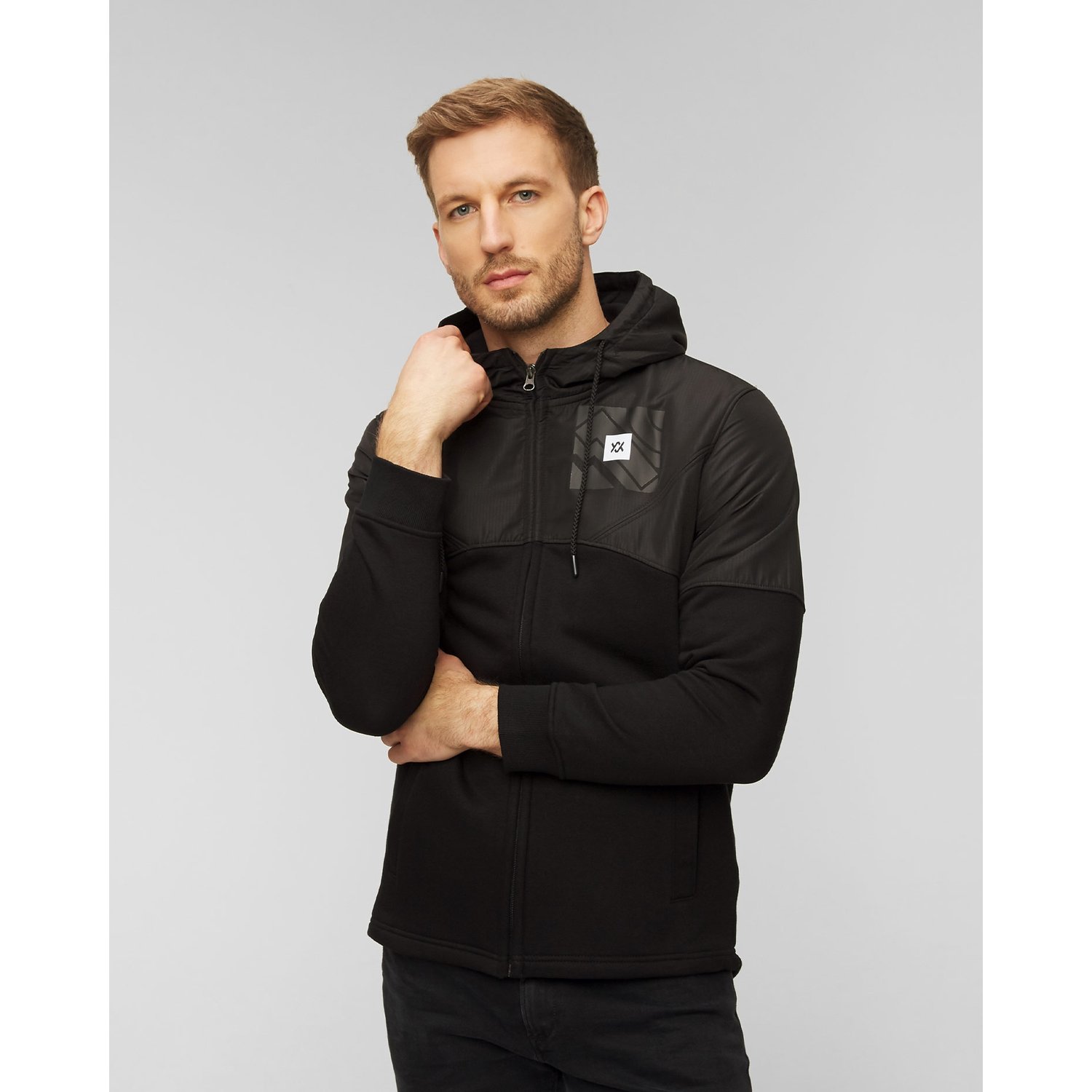 Czarna Bluza Hybrydowa Męska Volkl 100 Years Sweat Jacket Black