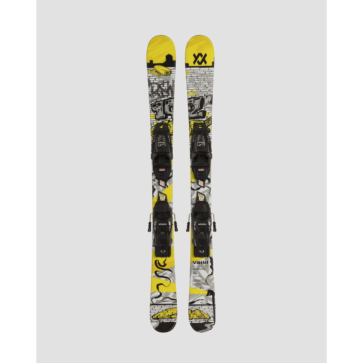 Narty Volkl Mini Revolt Junior Z Wiązaniami Marker 4.5 Vmotion Jr 6162t1.va