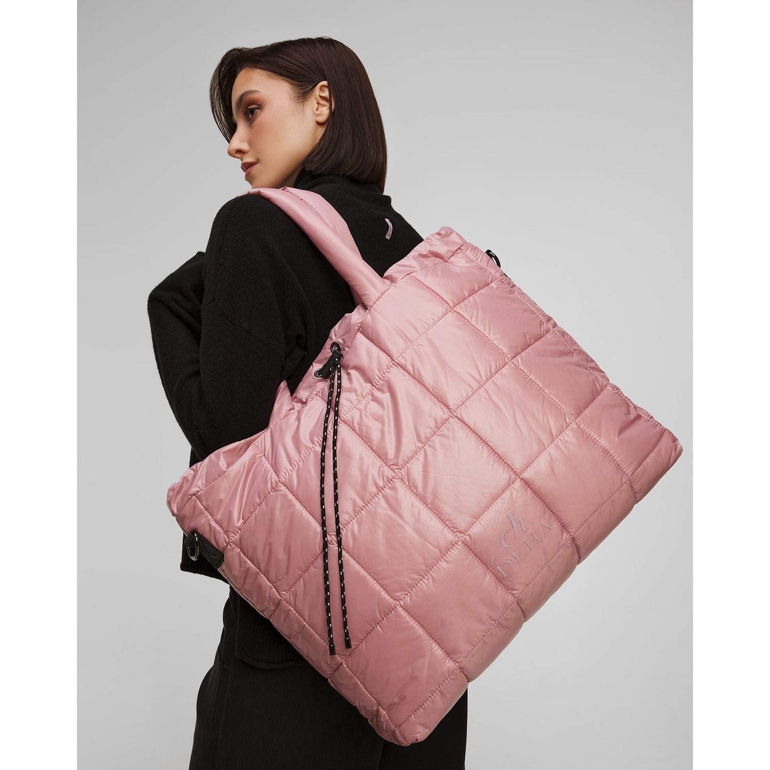 Torba Shopper Damska Deha Różowa