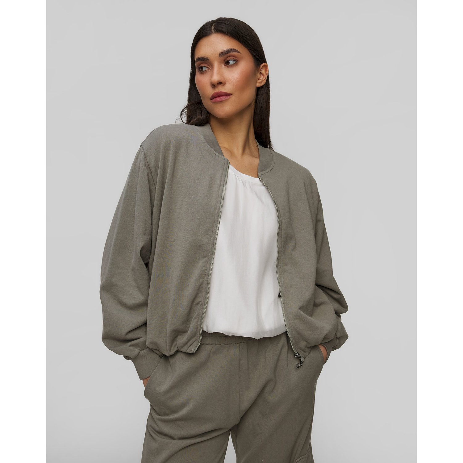 Bluza Khaki Rozpinana Damska Deha