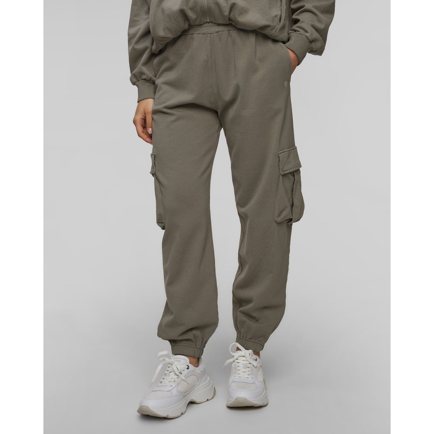 Khaki Spodnie Cargo Damskie Deha