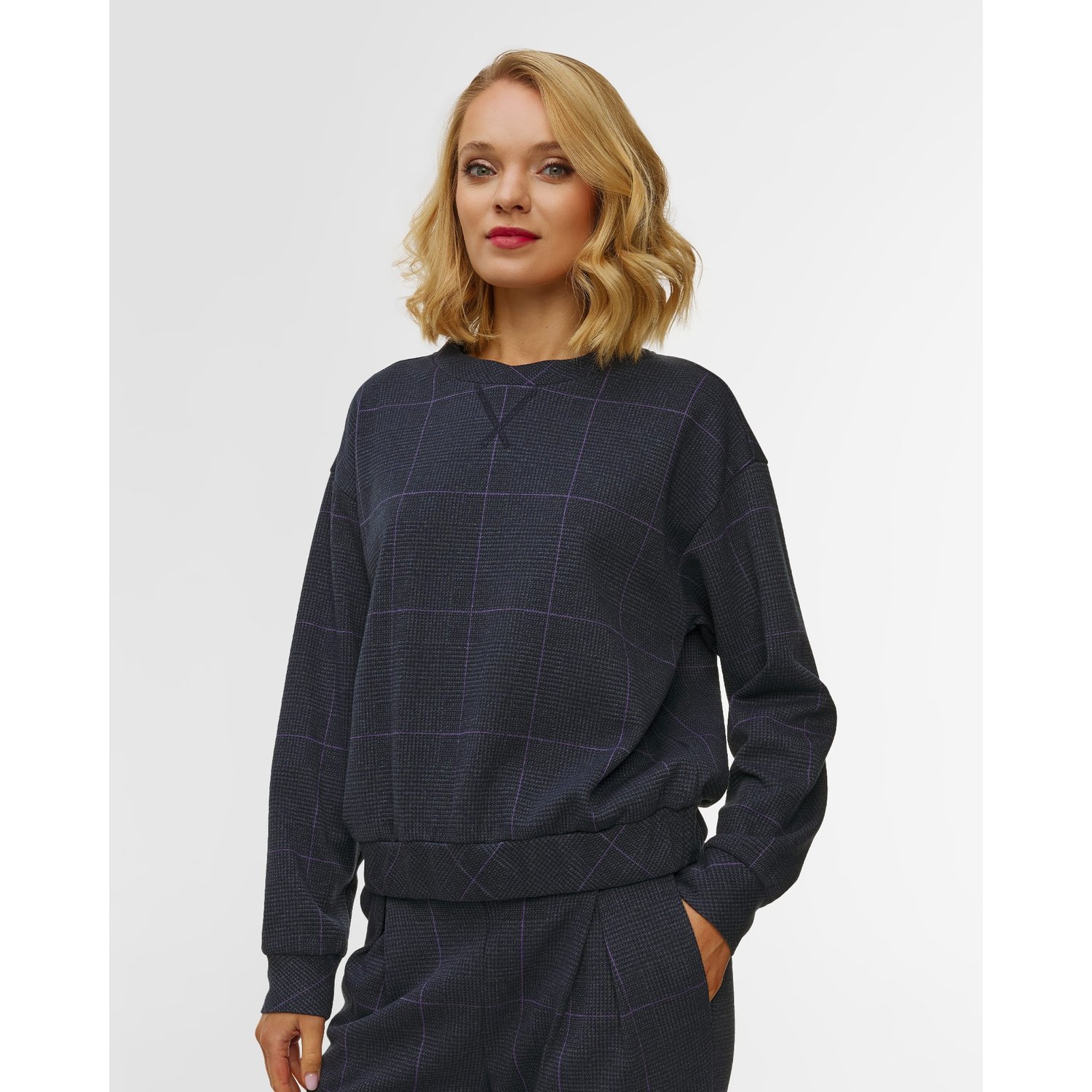 Bluza W Kratę Damska Deha