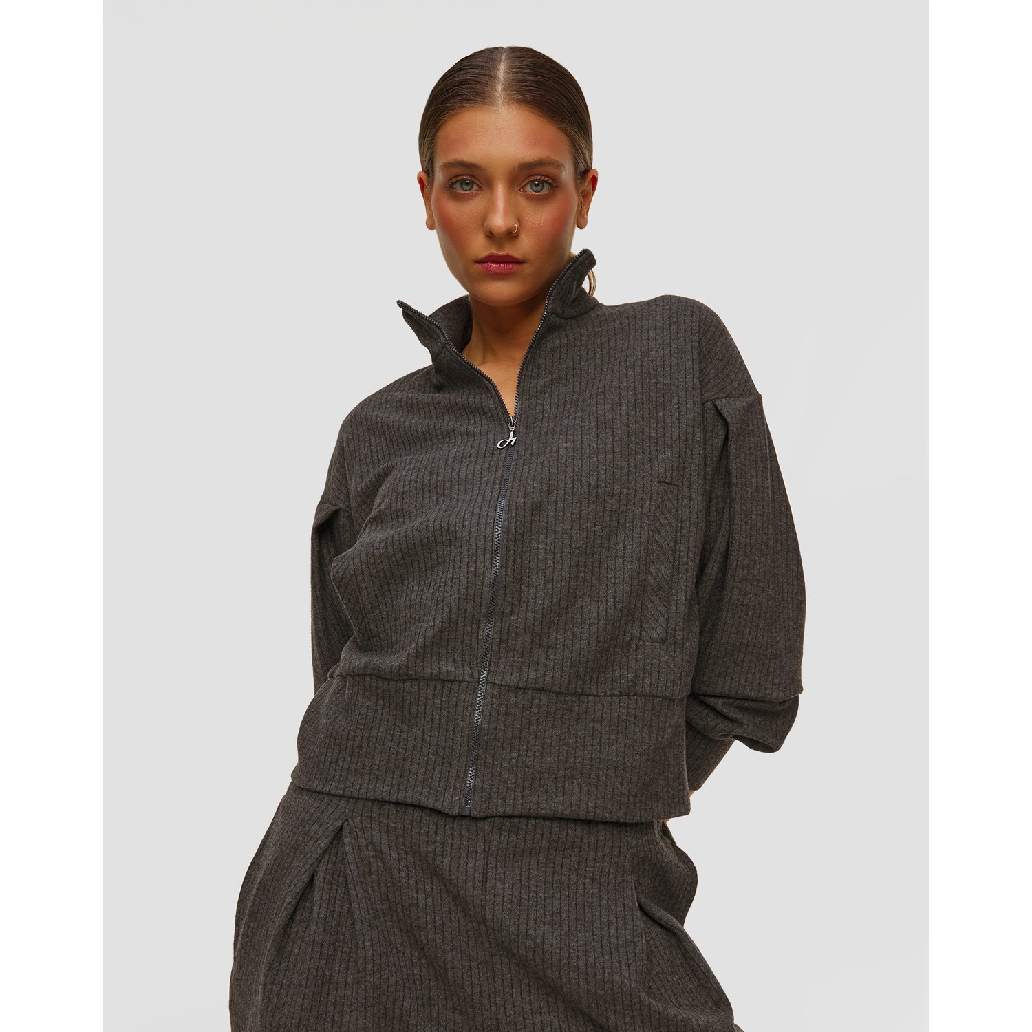 Bluza W Prążki Deha