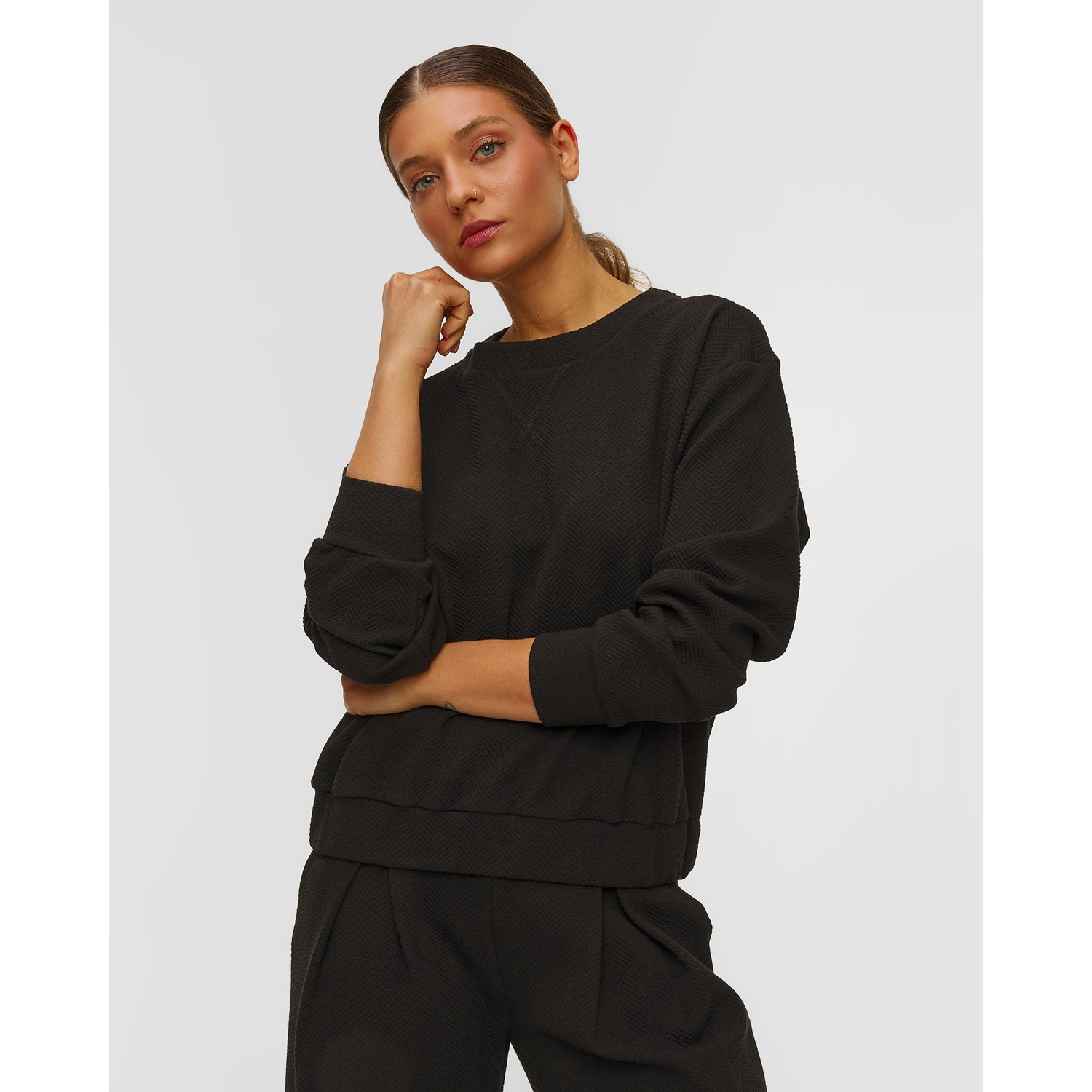 Czarna Bluza Damska Deha