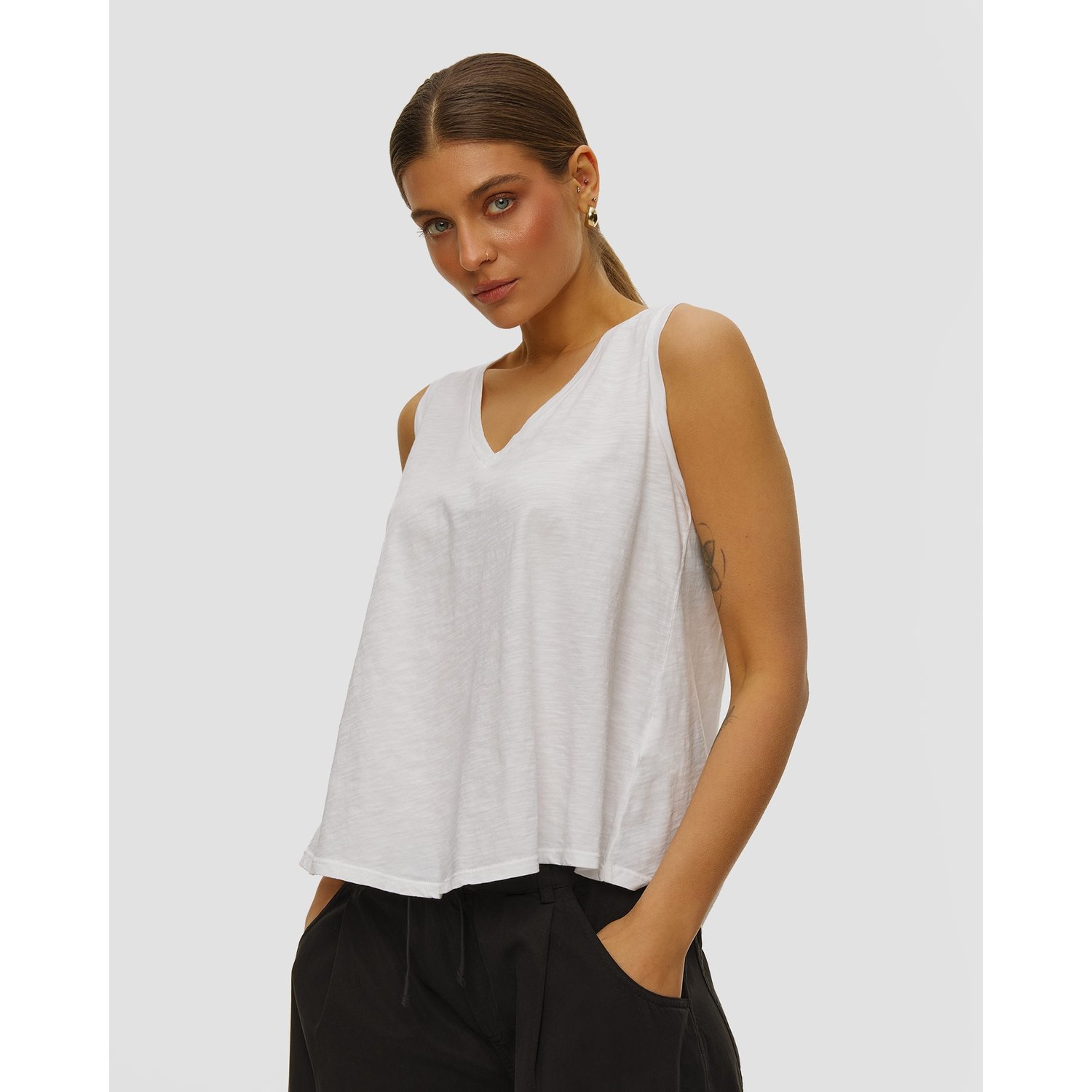 Biały Top Damski Deha