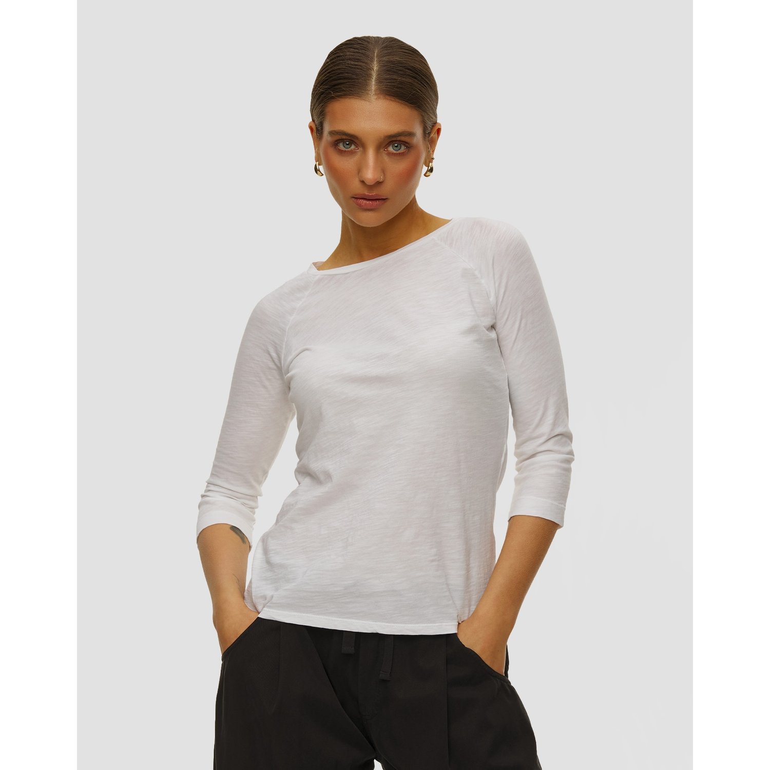 Biały T-shirt Damski Deha