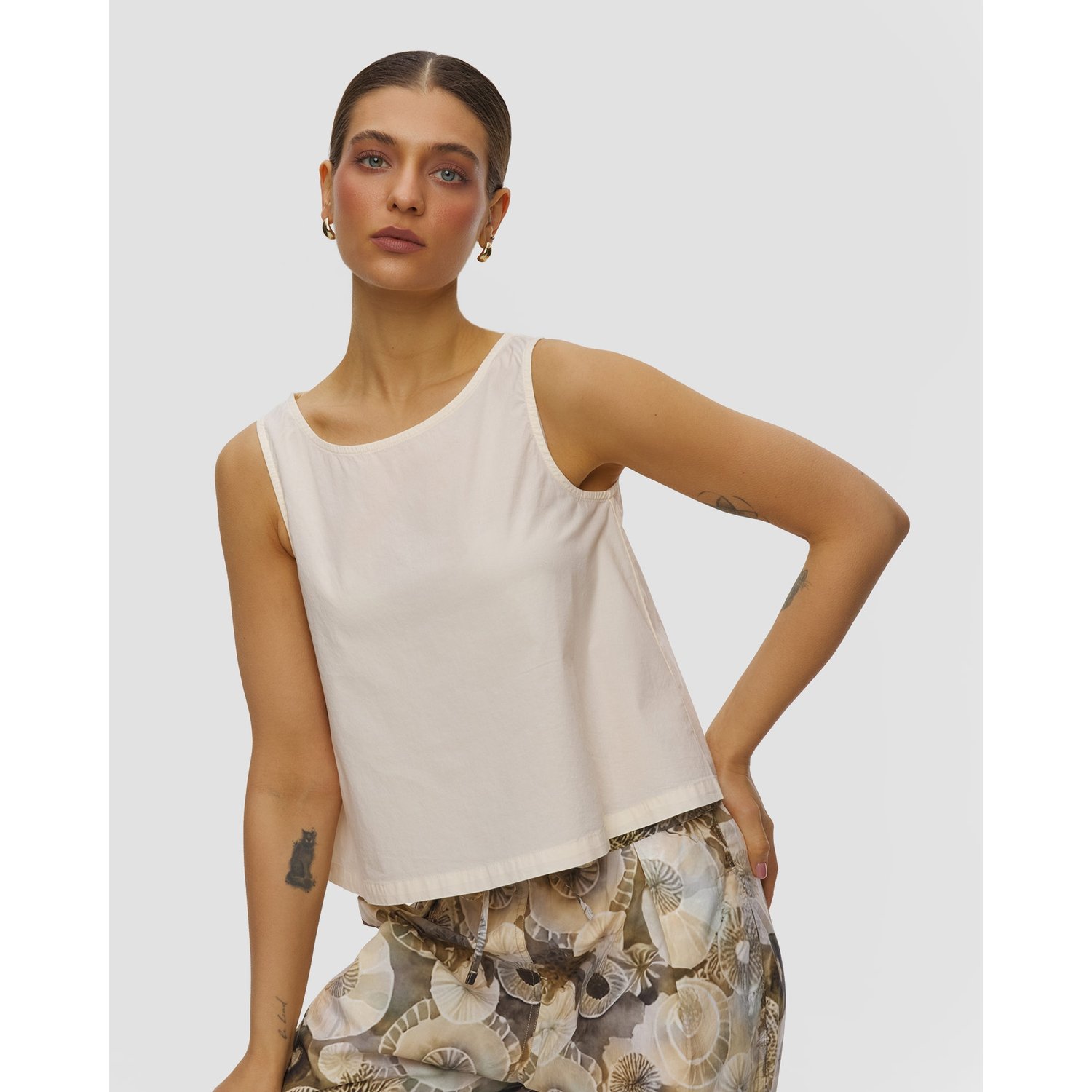 Beżowy Tank Top Damski Deha