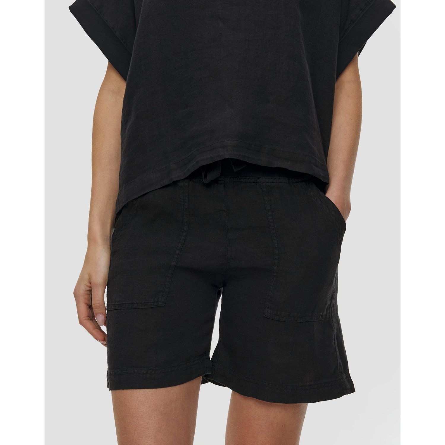 Szorty Lniane Damskie Deha