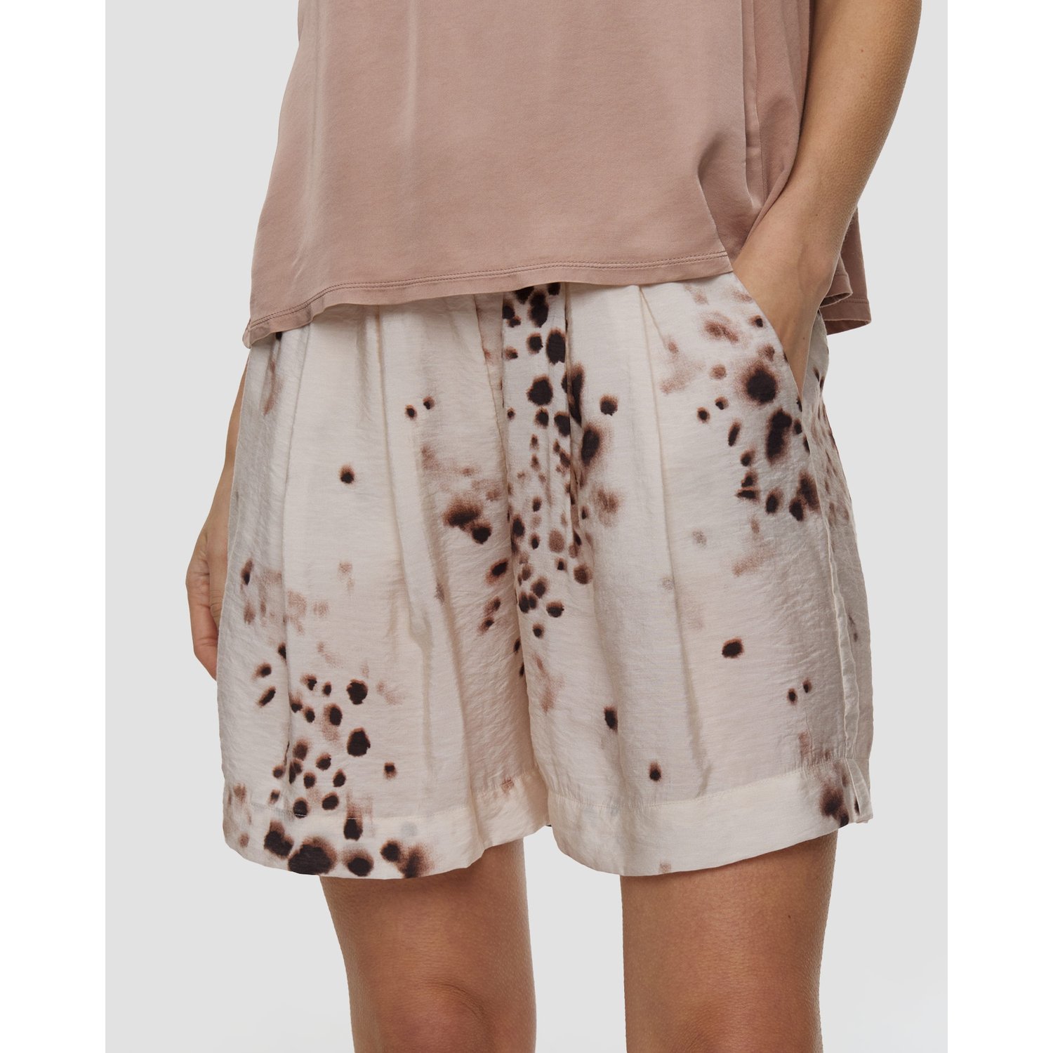 Szorty Z Kreszowanej Wiskozy Damskie Deha