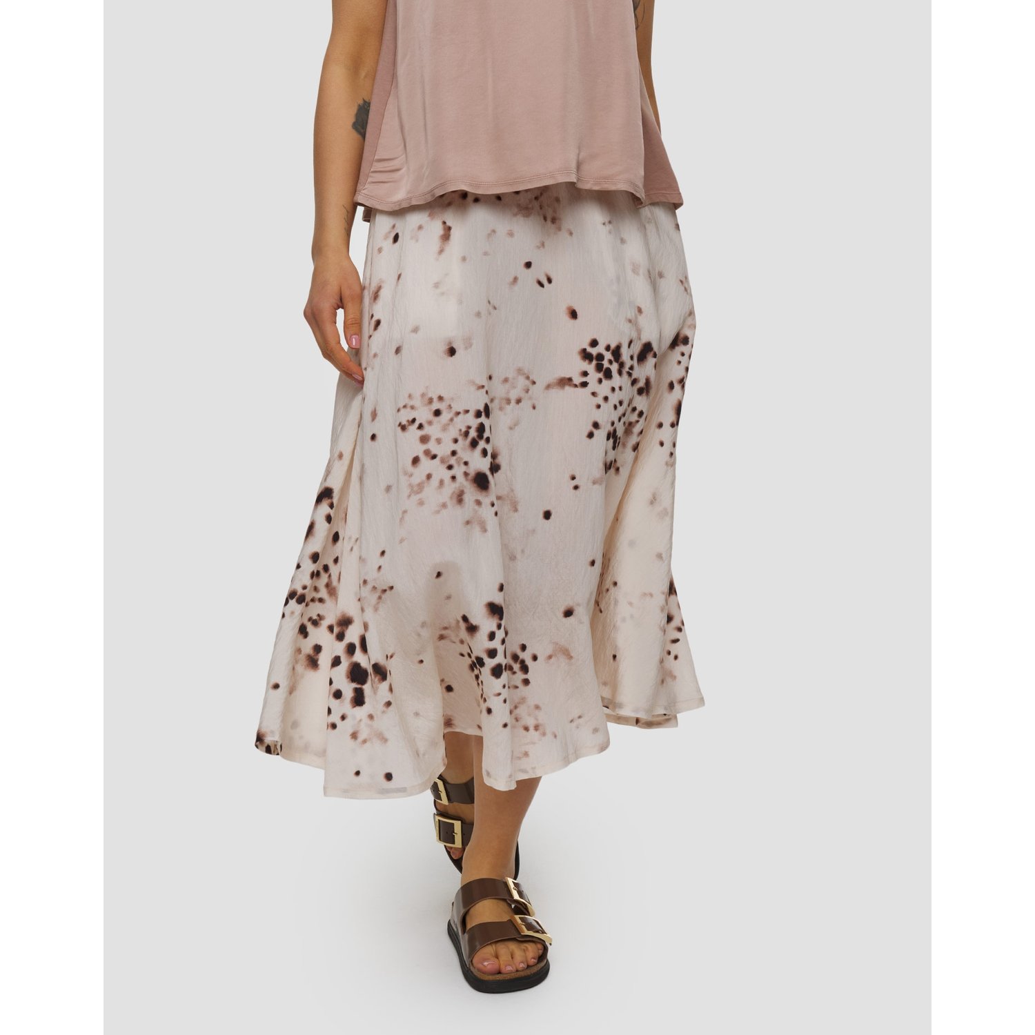 Spódnica Damska Z Kreszowanej Wiskozy Deha