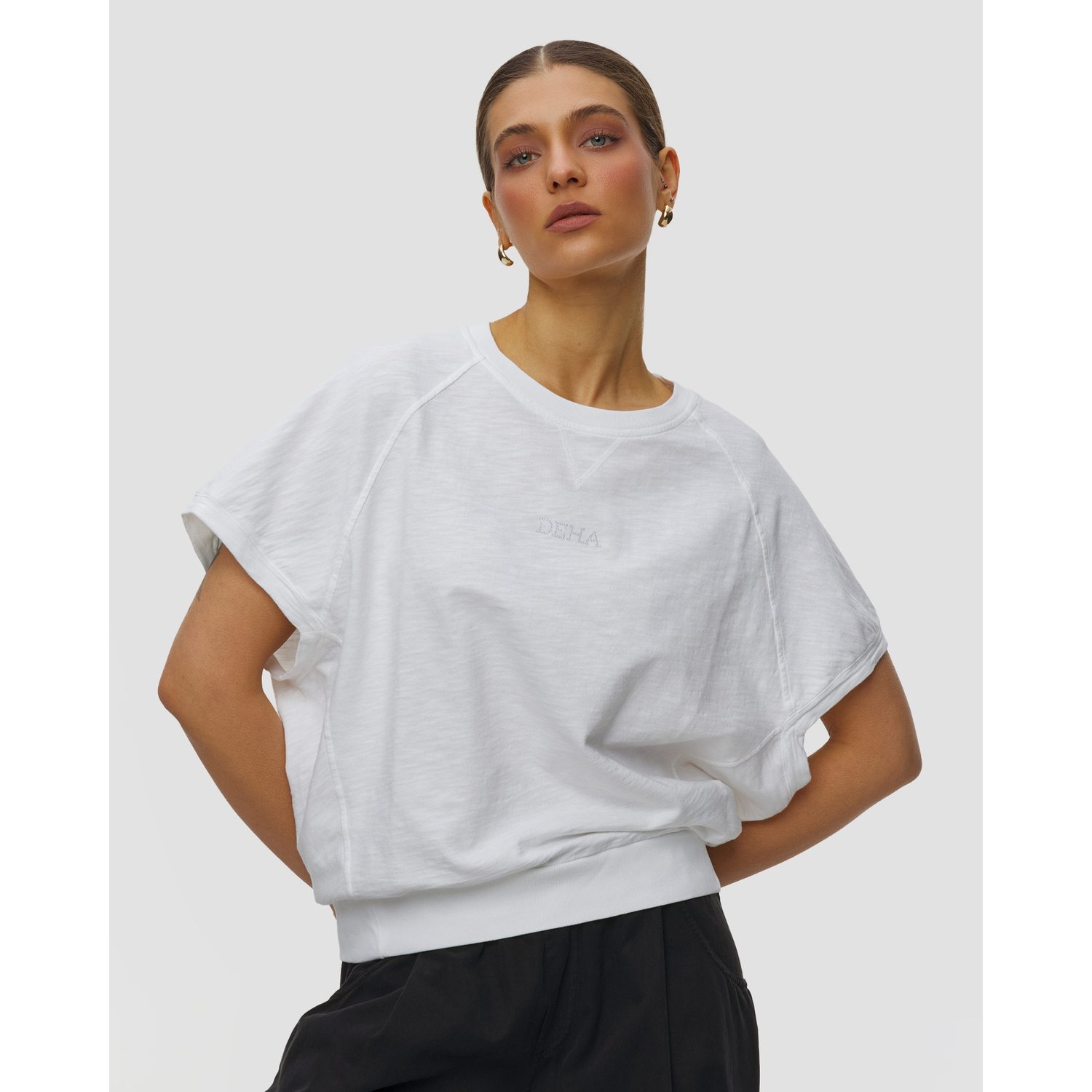 Biały T-shirt Damski Deha