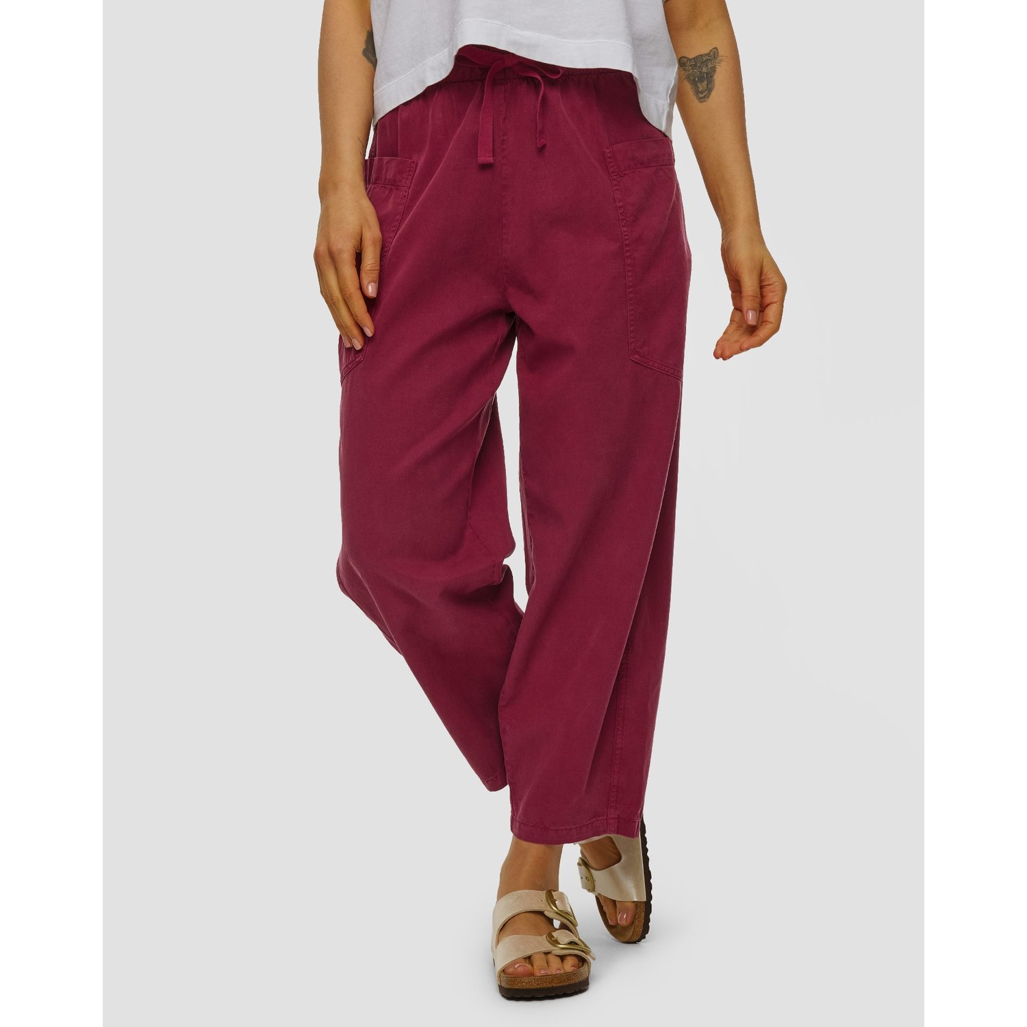 Spodnie Balloon Z Lyocellu Damskie Deha