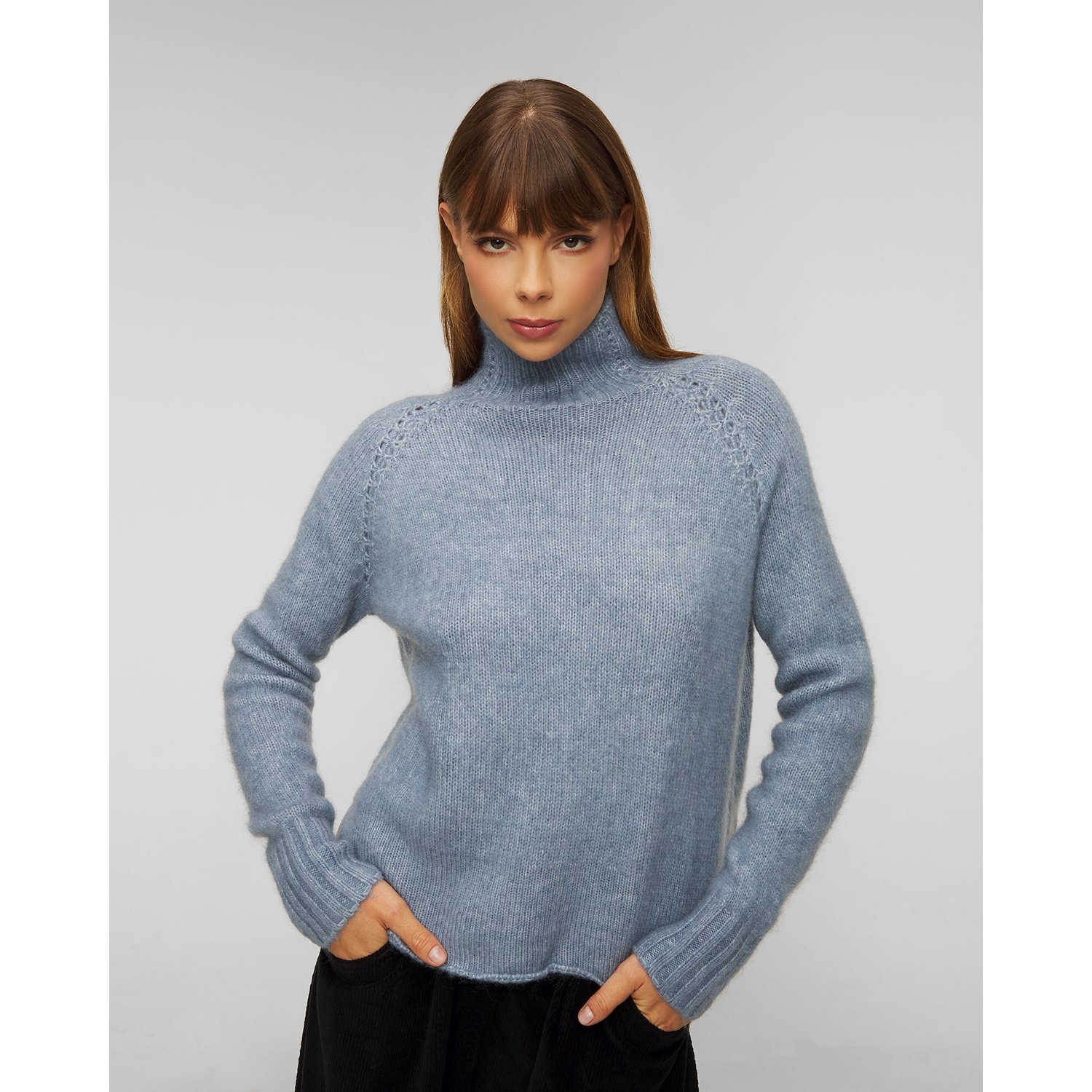 Sweter Z Wełną Damski Deha