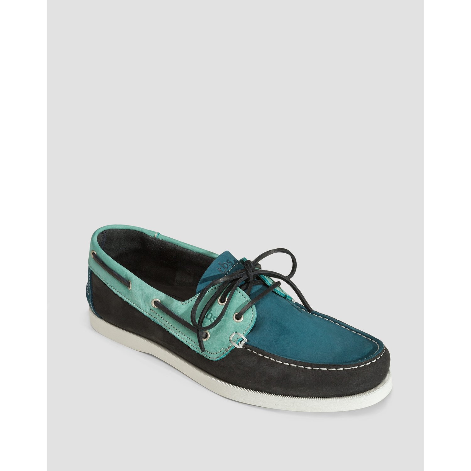 Niebieskie Buty Skórzane Męskie Tbs Phenis