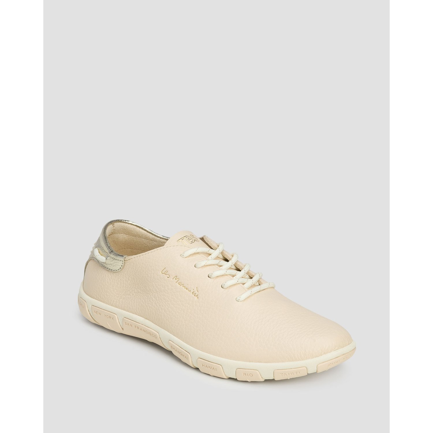 Beżowe Buty Skórzane Damskie Tbs Jazaru