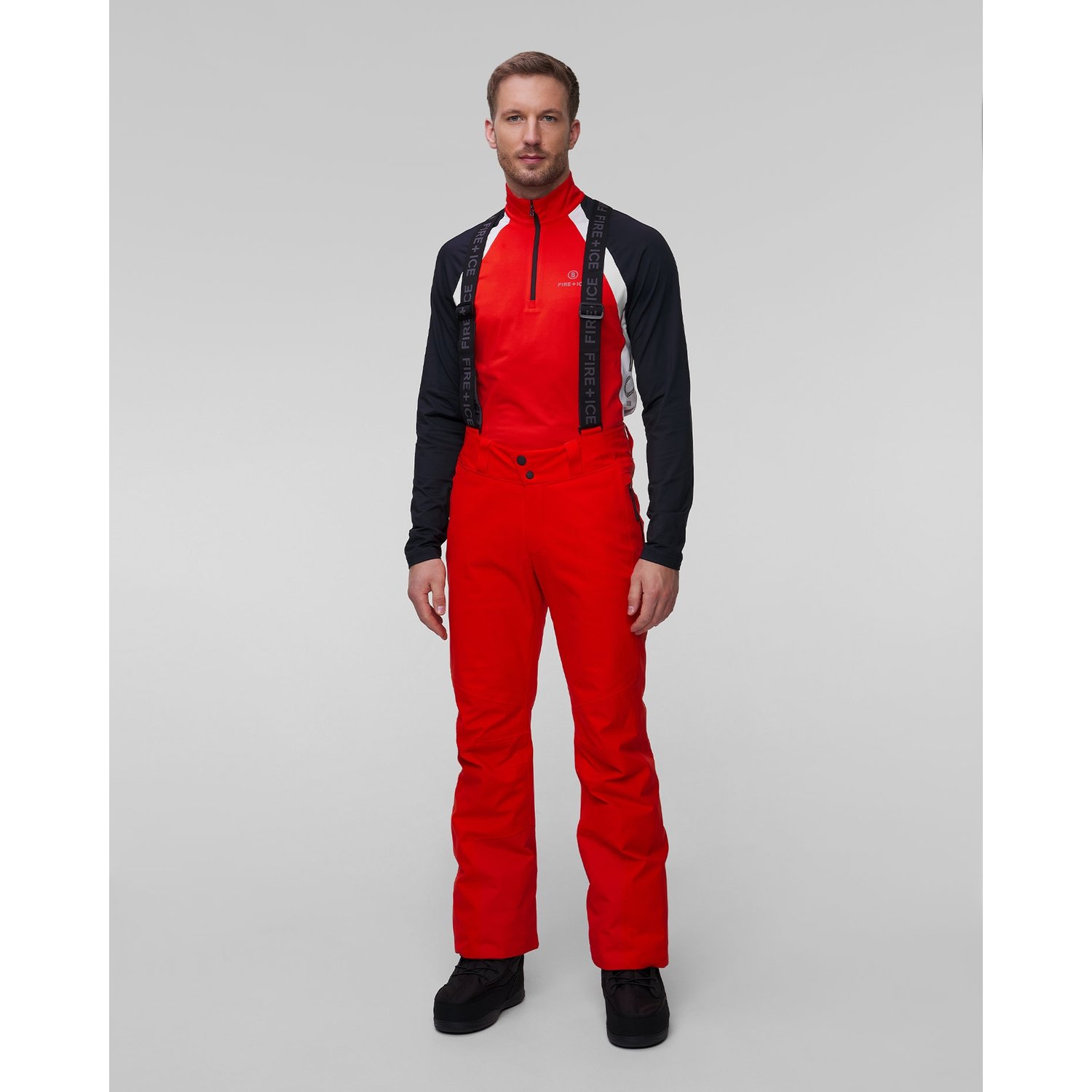 Czerwone Spodnie Narciarskie Męskie Bogner Fire+ice Scott3-t