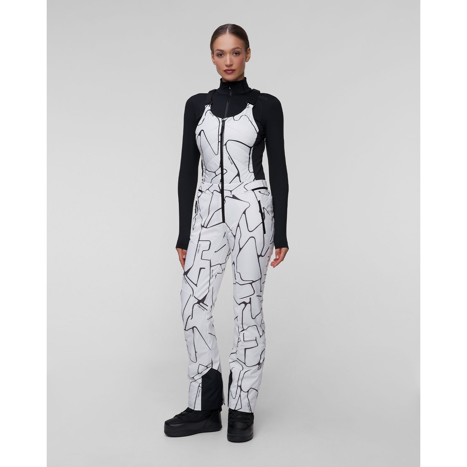 Spodnie Narciarskie Na Szelkach Damskie Bogner Fire+ice Ivie2-t Salopety