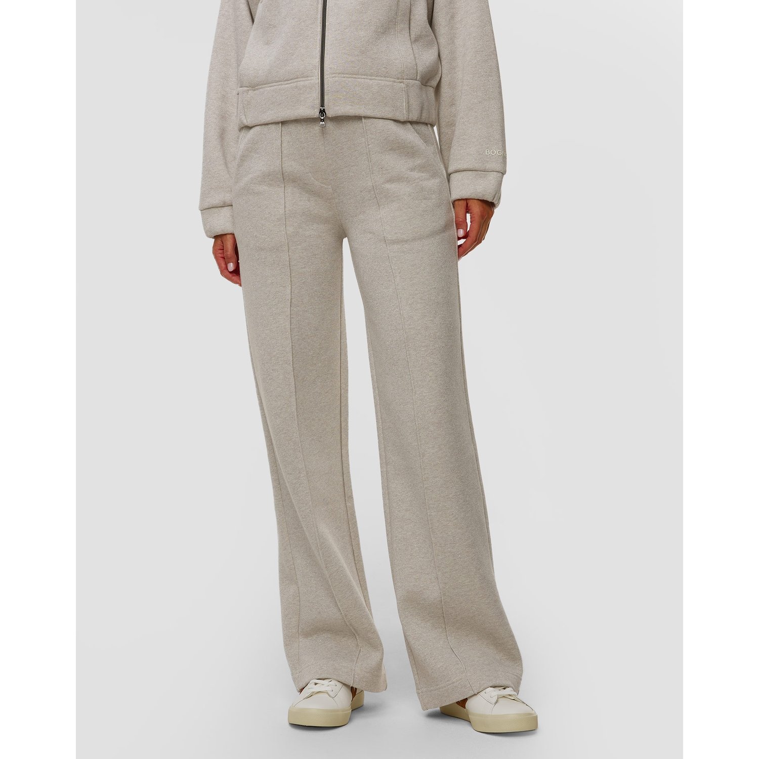 Szare Spodnie Z Lurexem Damskie Bogner Toto 1