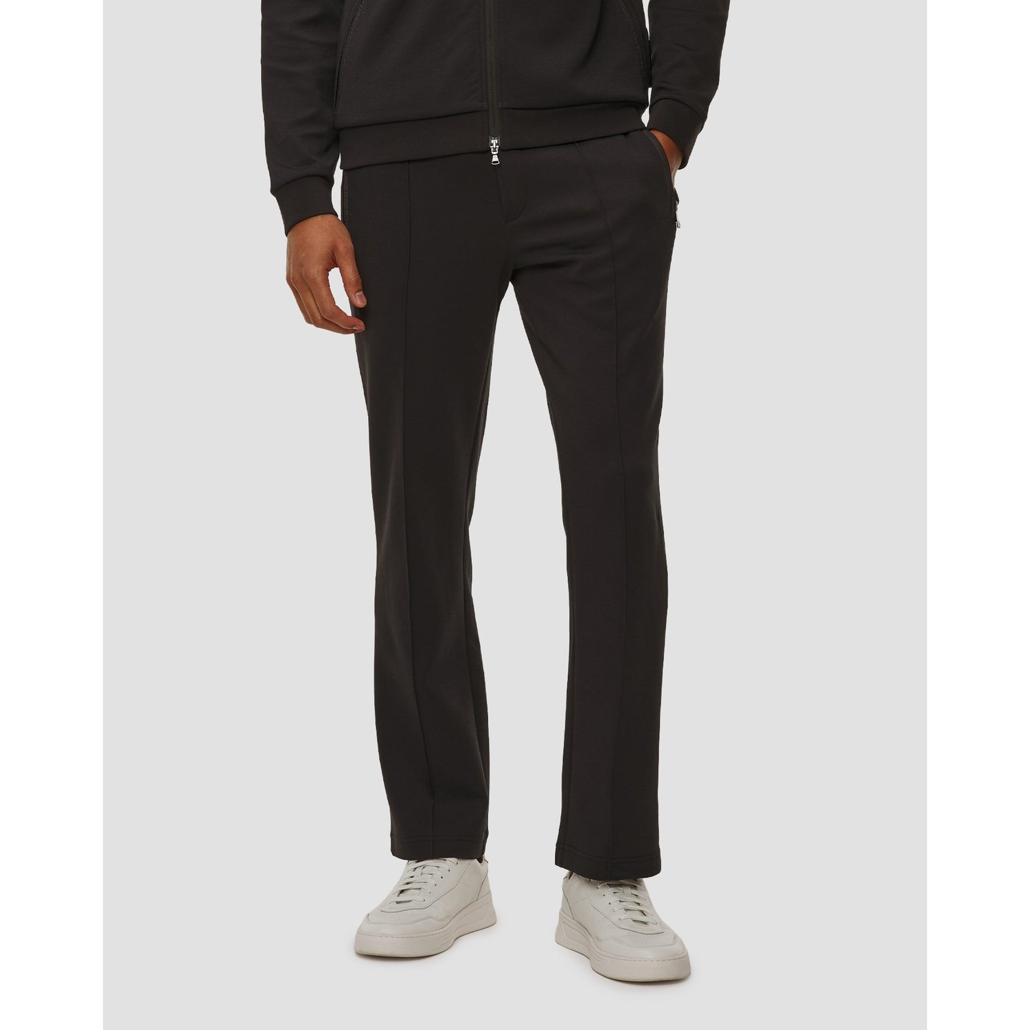 Czarne Spodnie Z Modalem Męskie Bogner Reed 