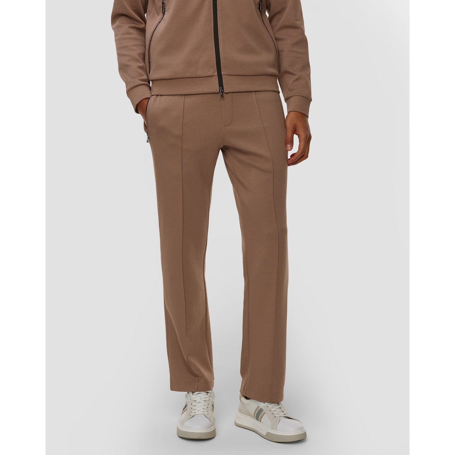 Brązowe Spodnie Męskie Z Modalem Bogner Reed