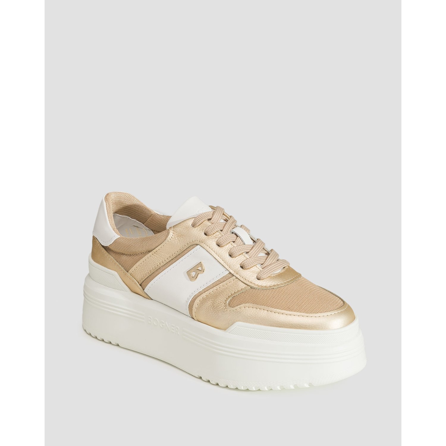 Beżowe Buty Damskie Bogner New York 2