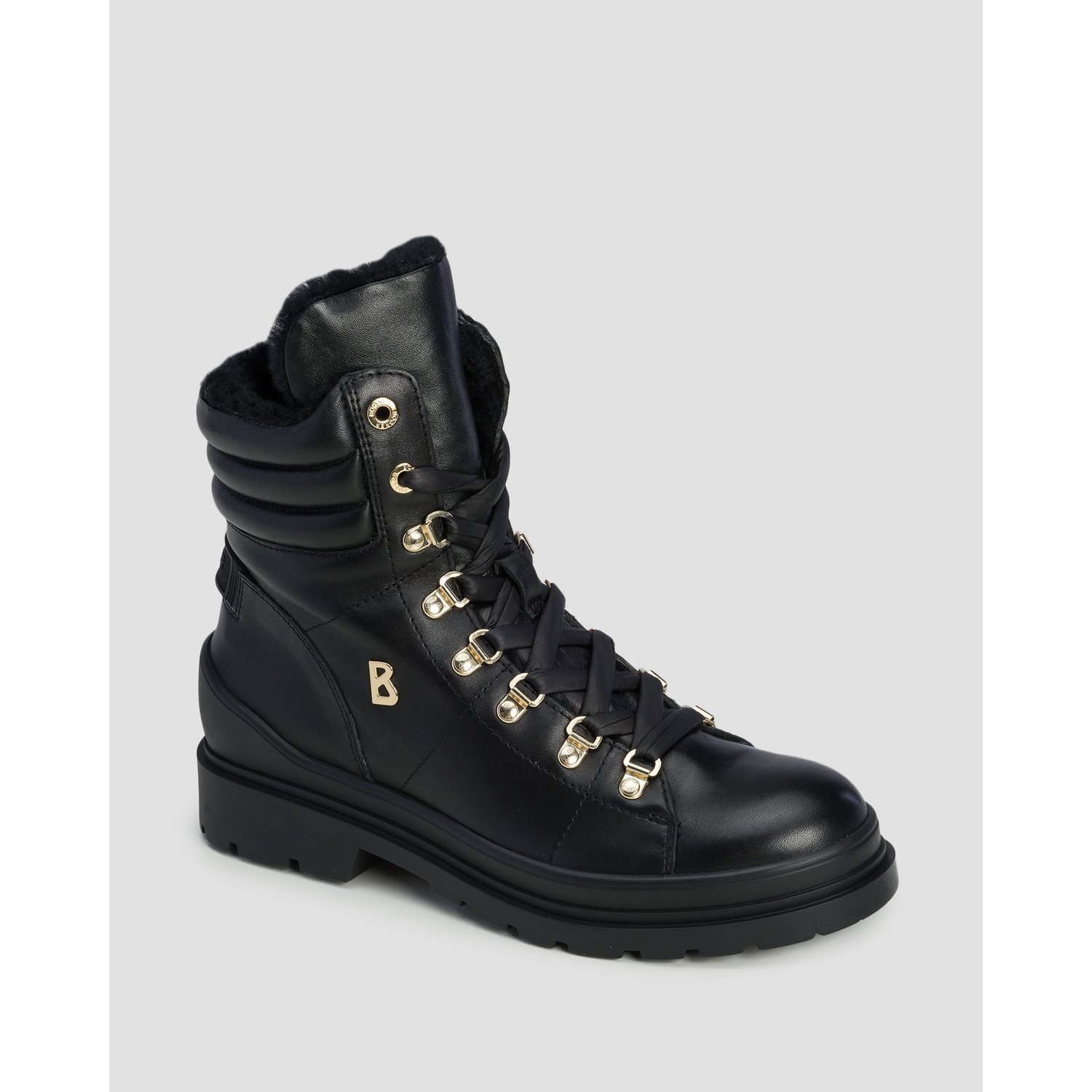 Wysokie Buty Skórzane Damskie Bogner St.moritz S 14 Czarne