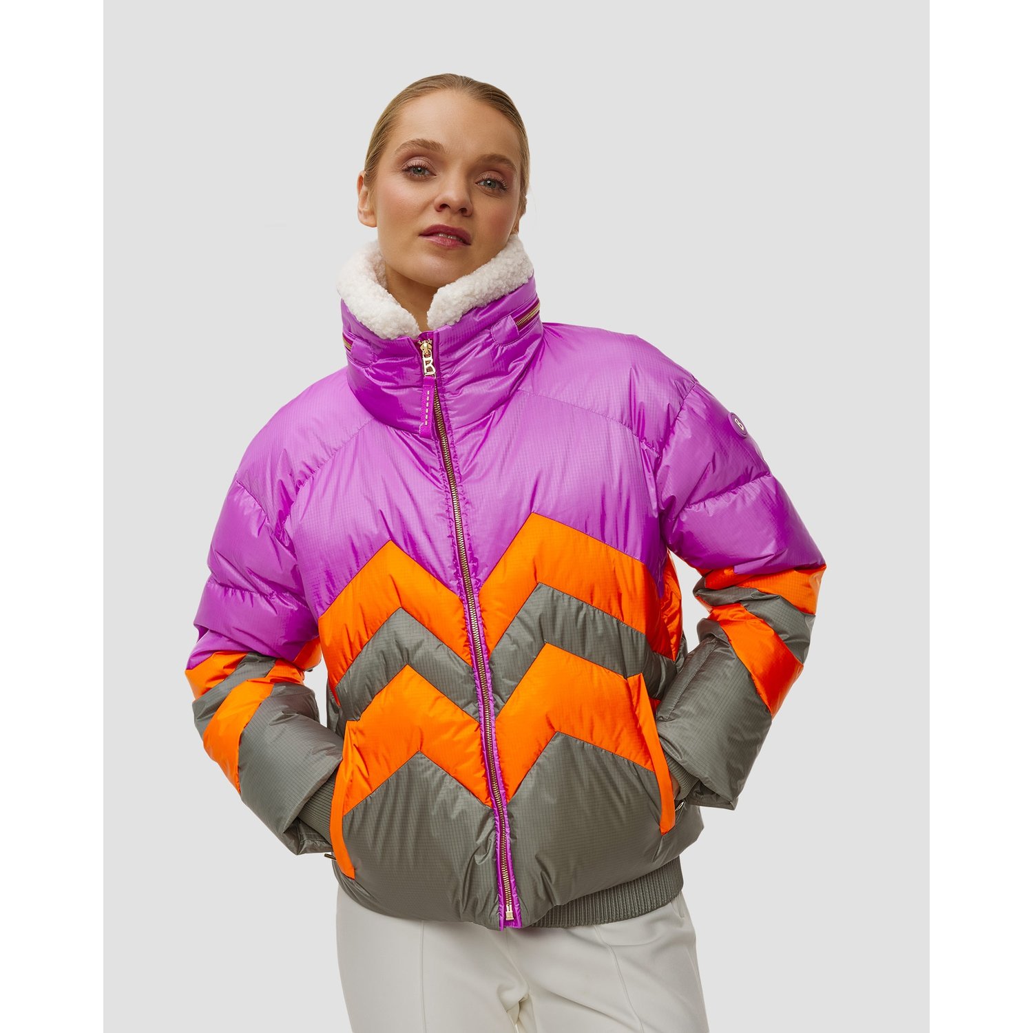 Puchowa Kurtka Narciarska Damska Bogner Valea1