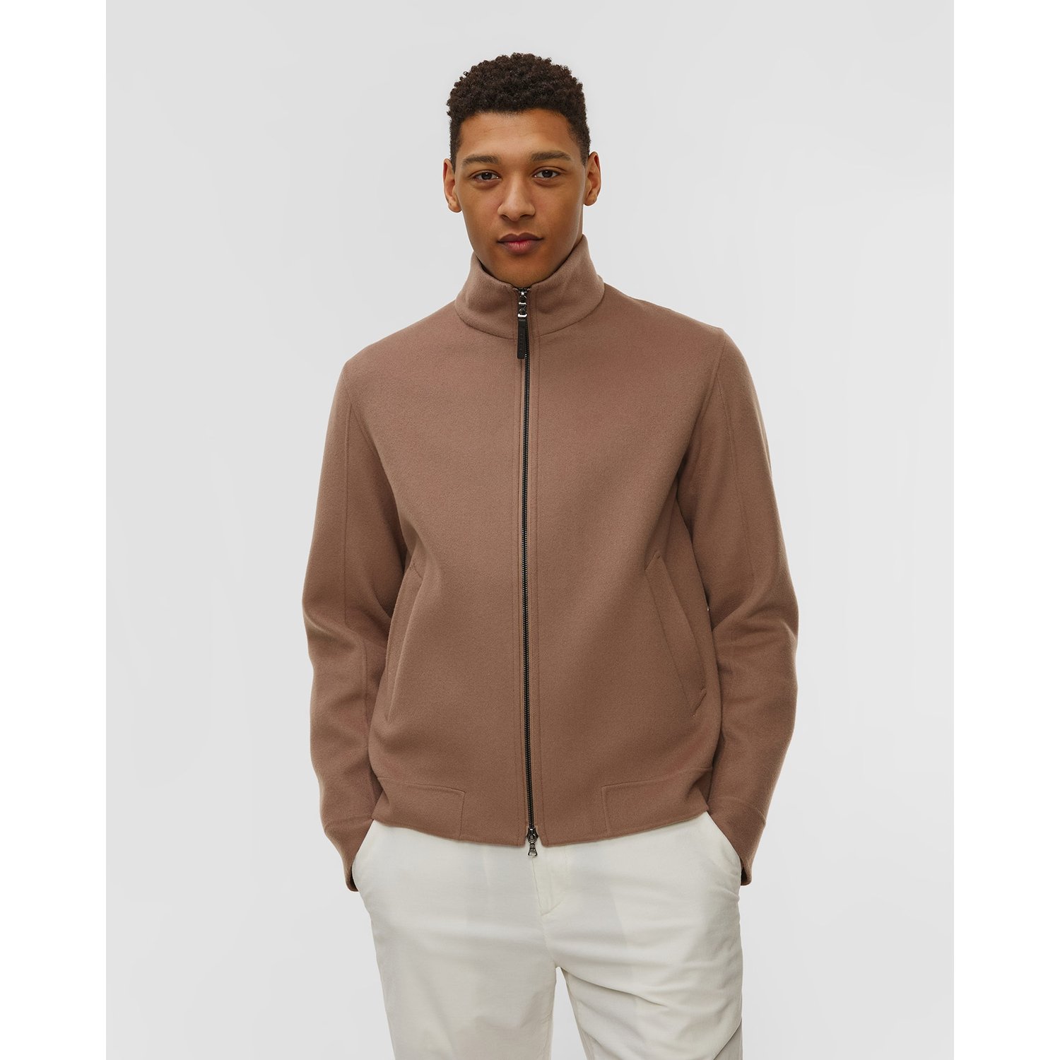 Brązowa Wełniana Bluza Rozpinana Męska Bogner Brice-w