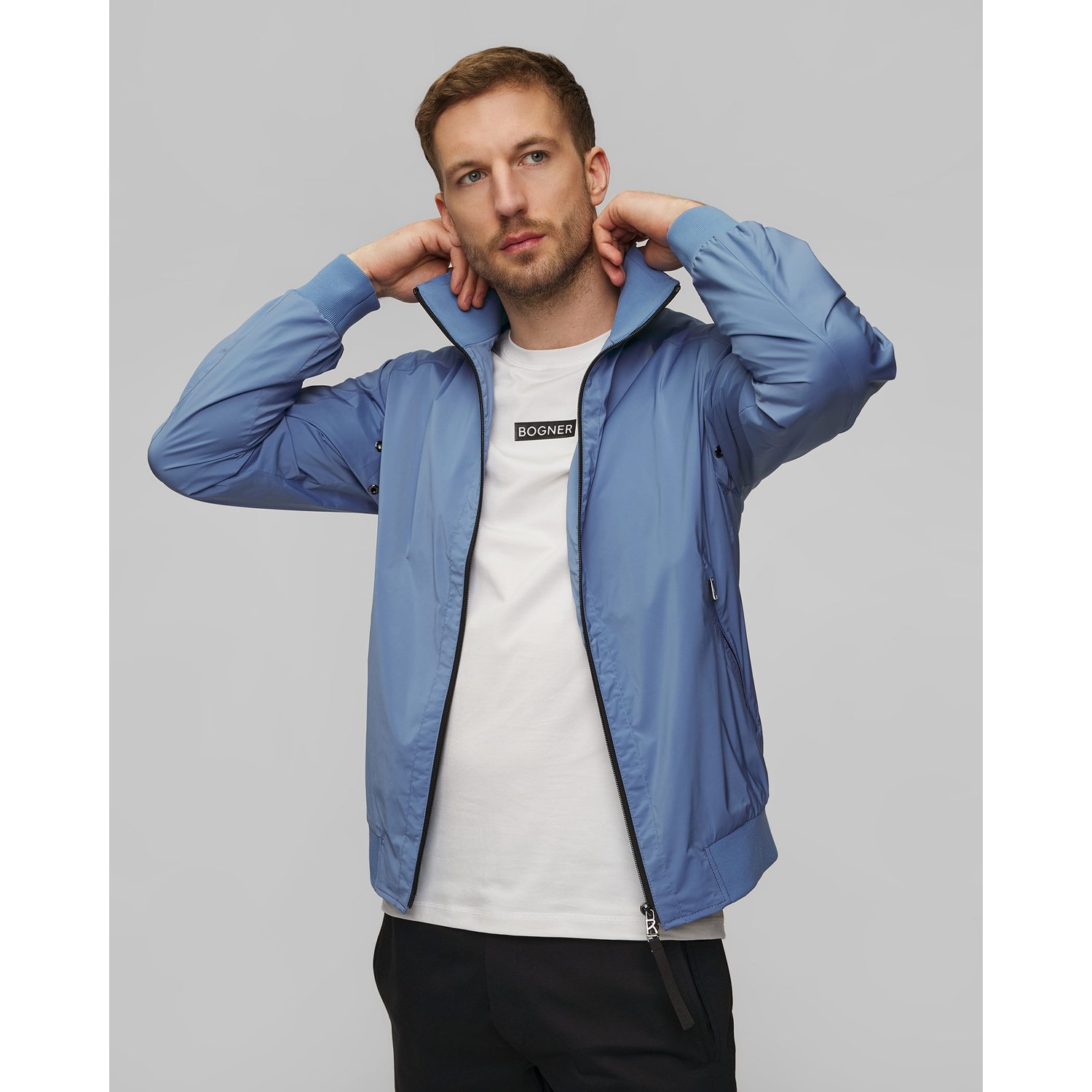 Błękitna Kurtka Męska Bogner Jonas-12
