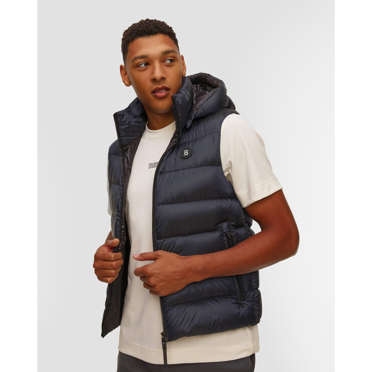 Granatowa Kamizelka Puchowa Męska Bogner Holger-d