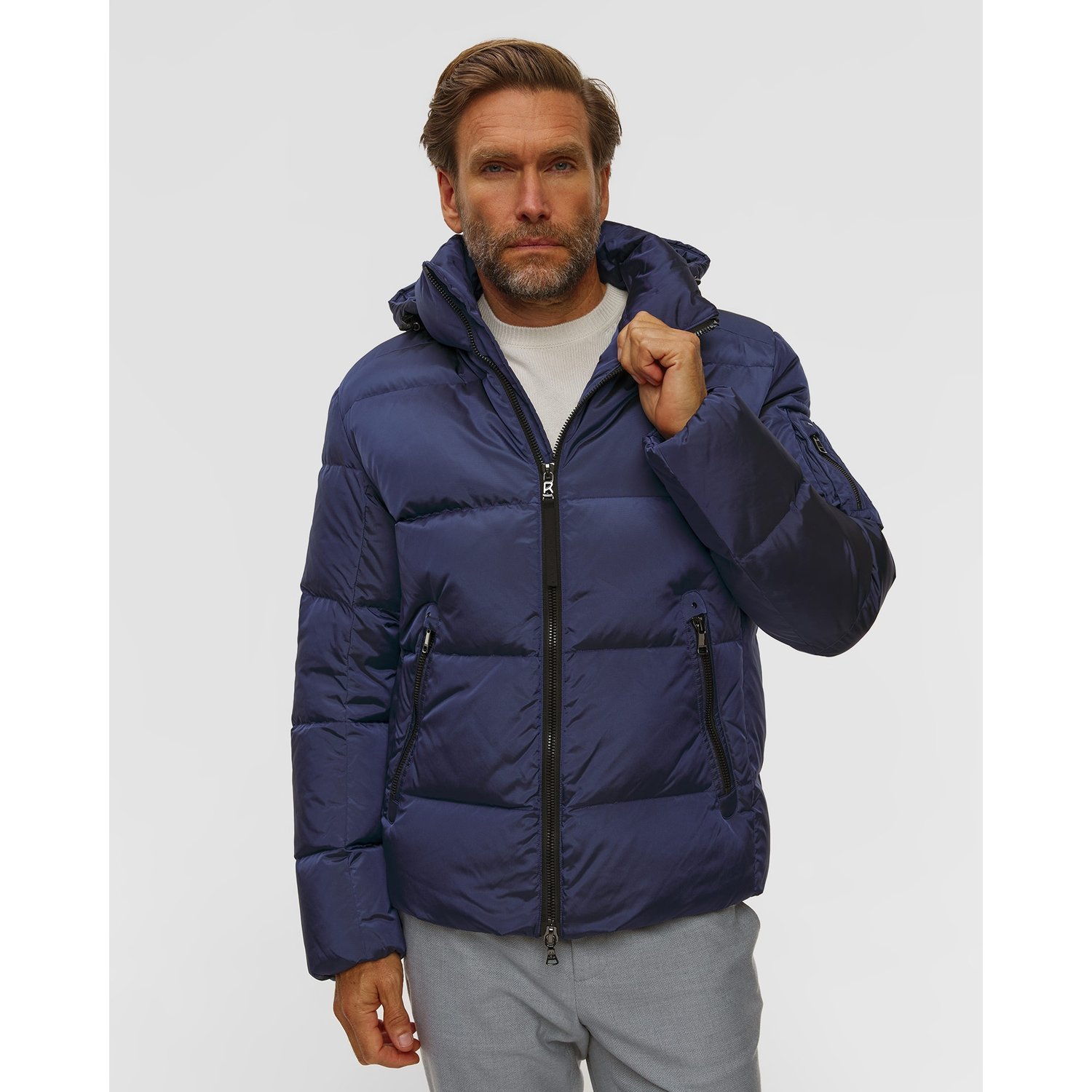 Niebieska Kurtka Puchowa Męska Bogner Jamy-d2