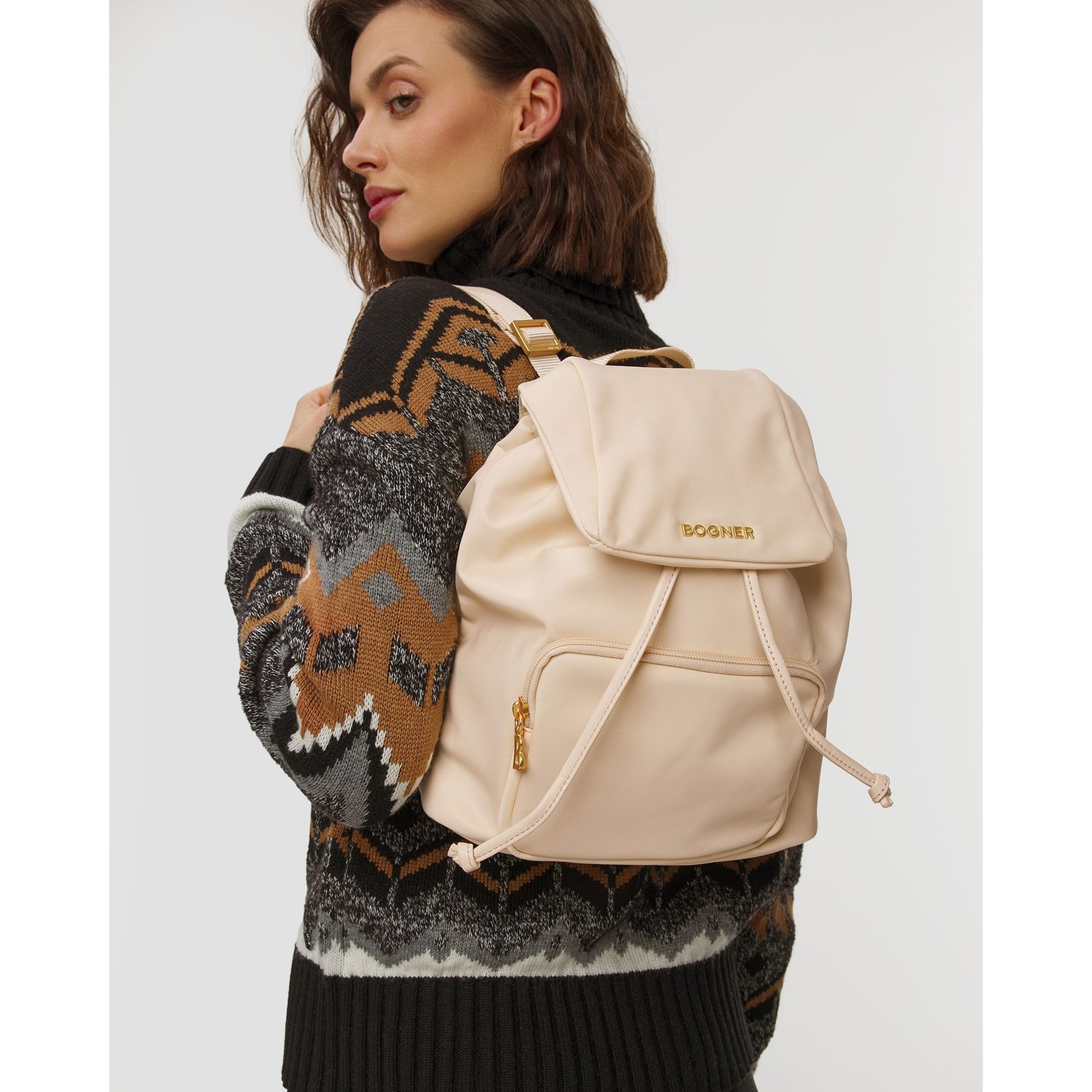 Plecak Damski Bogner Klosters Neve Feline Svf Beżowy
