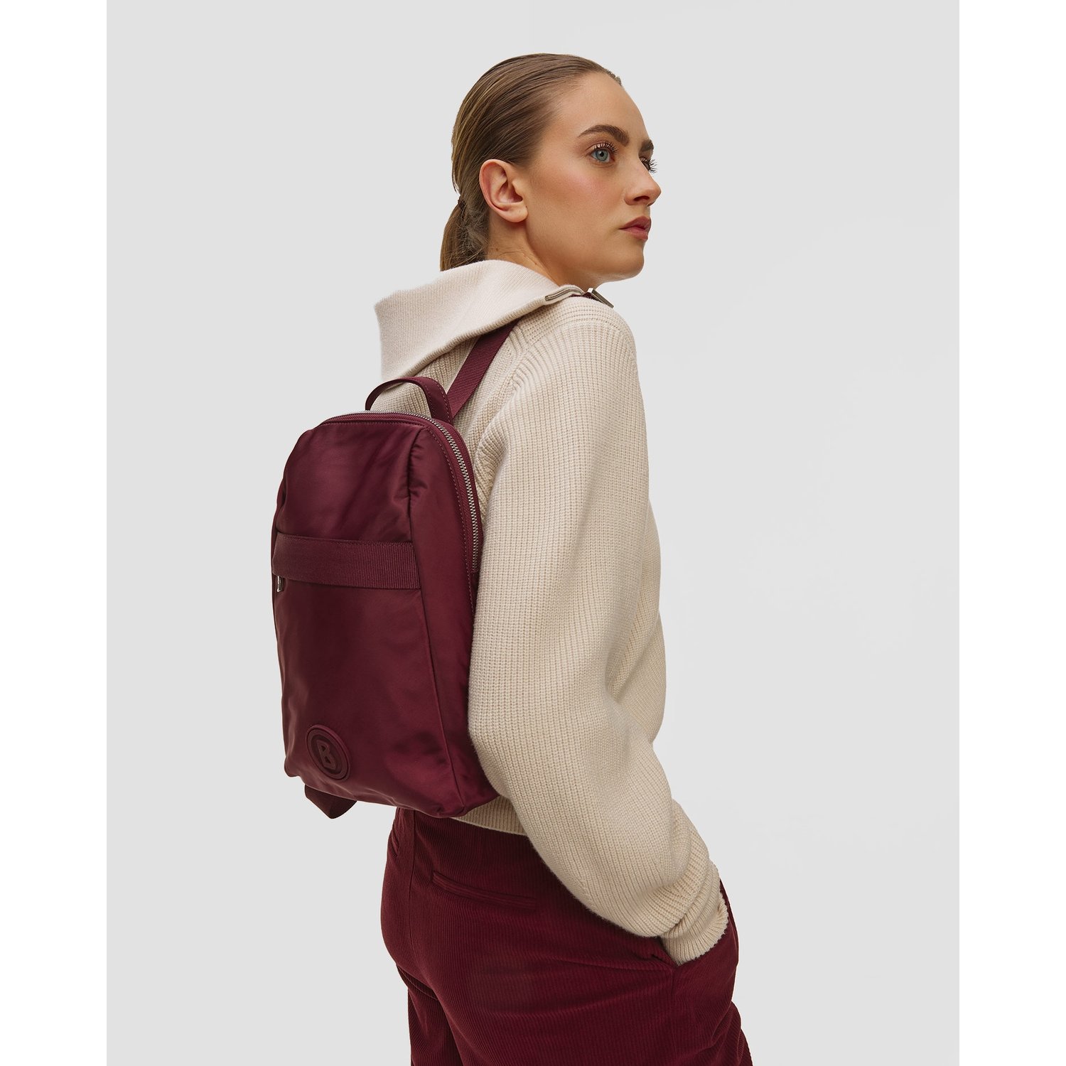 Plecak Damski Bogner Maxi Burgundowy