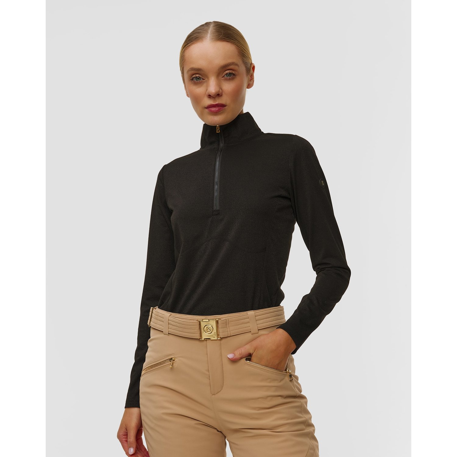 Czarny Golf Narciarski Damski Bogner Brooke