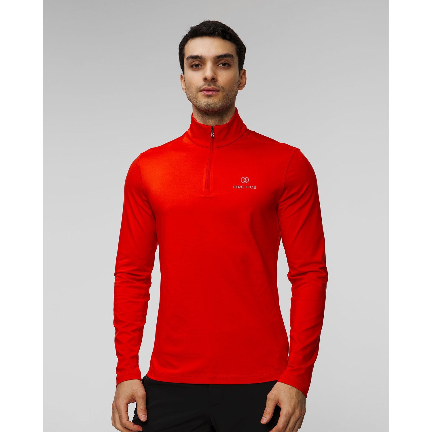 Czerwony Golf Narciarski Męski Bogner Fire+ice Pascal