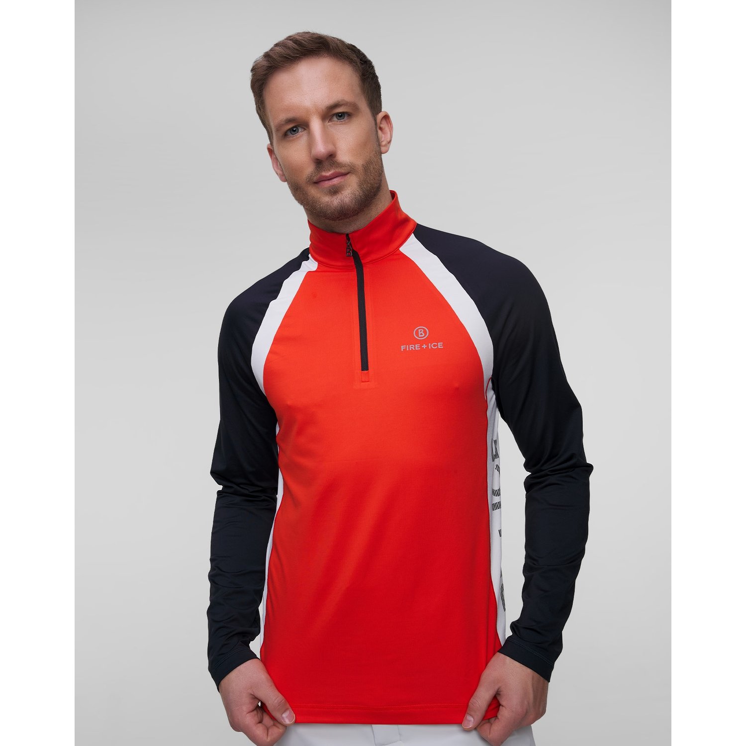 Czerwony Golf Narciarski Męski Bogner Fire+ice Pawel