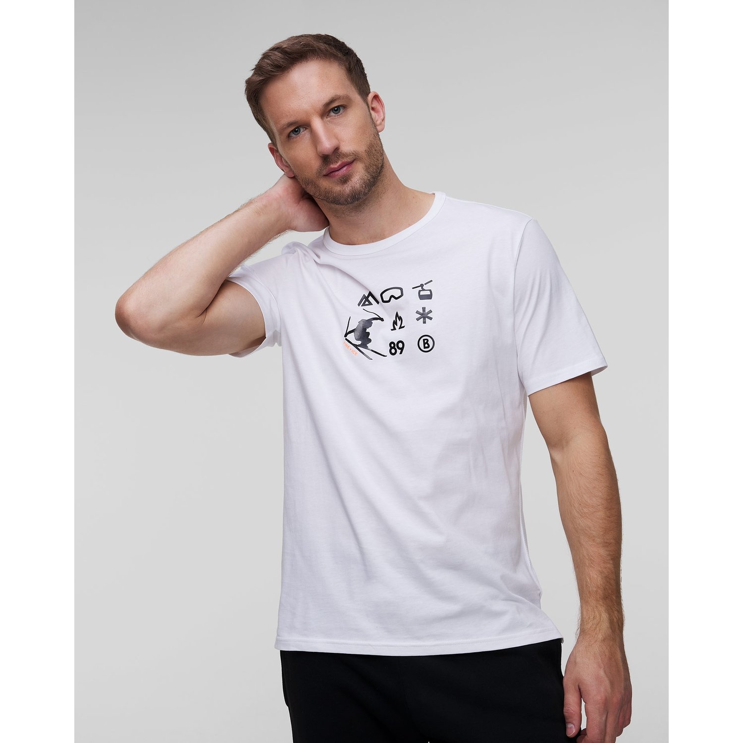 T-shirt Z Printem Męski Bogner Fire+ice Ado