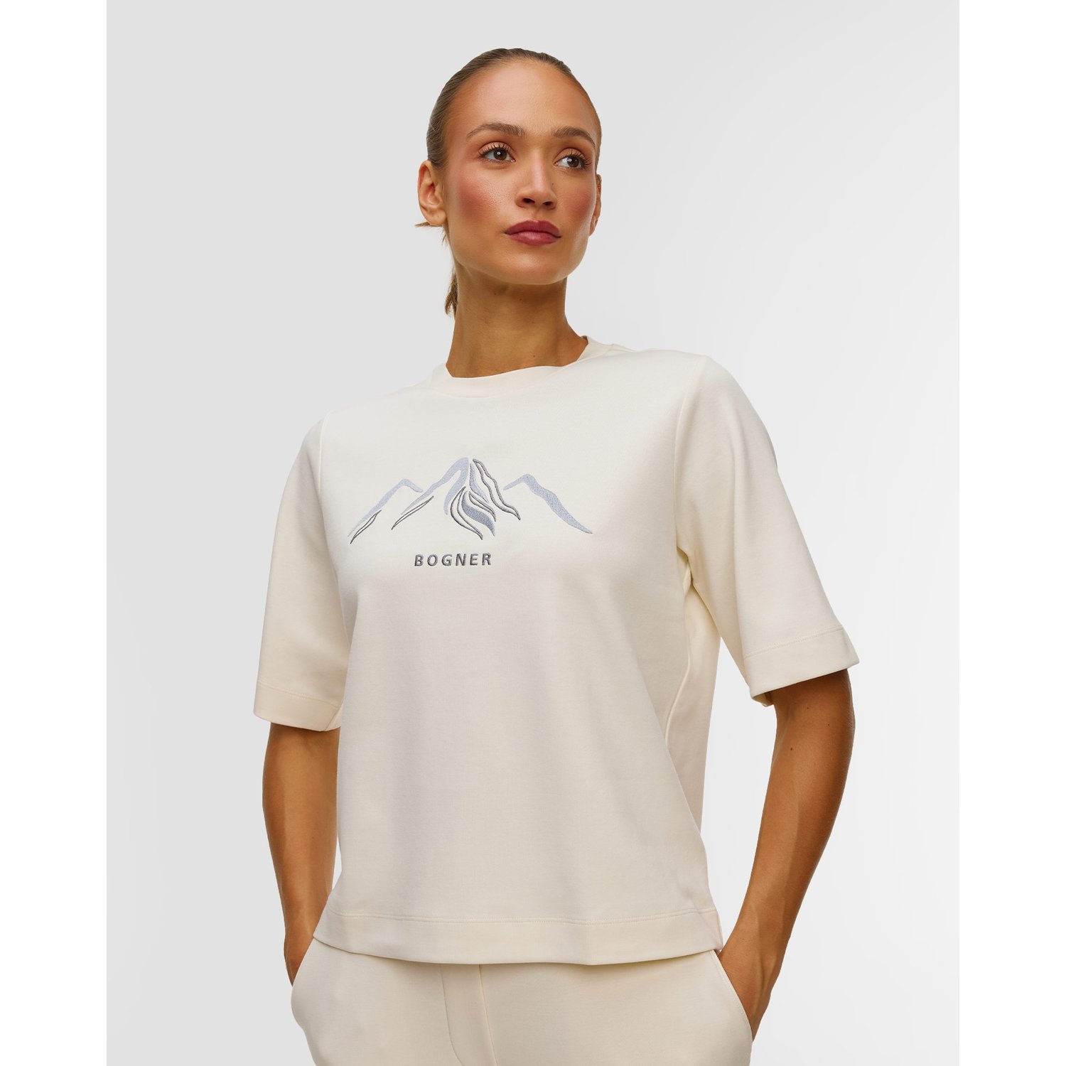 Beżowy T-shirt Damski Bogner Dorothy
