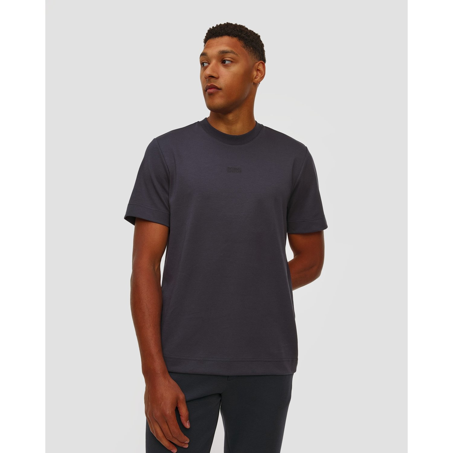 Granatowy T-shirt Męski Bogner Lukas-2