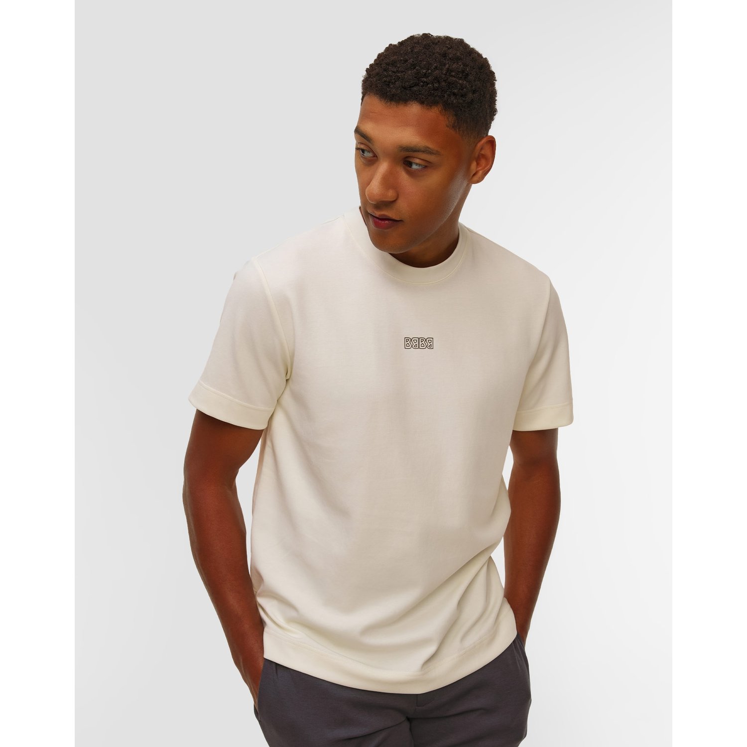 Biały T-shirt Męski Bogner Lukas-2