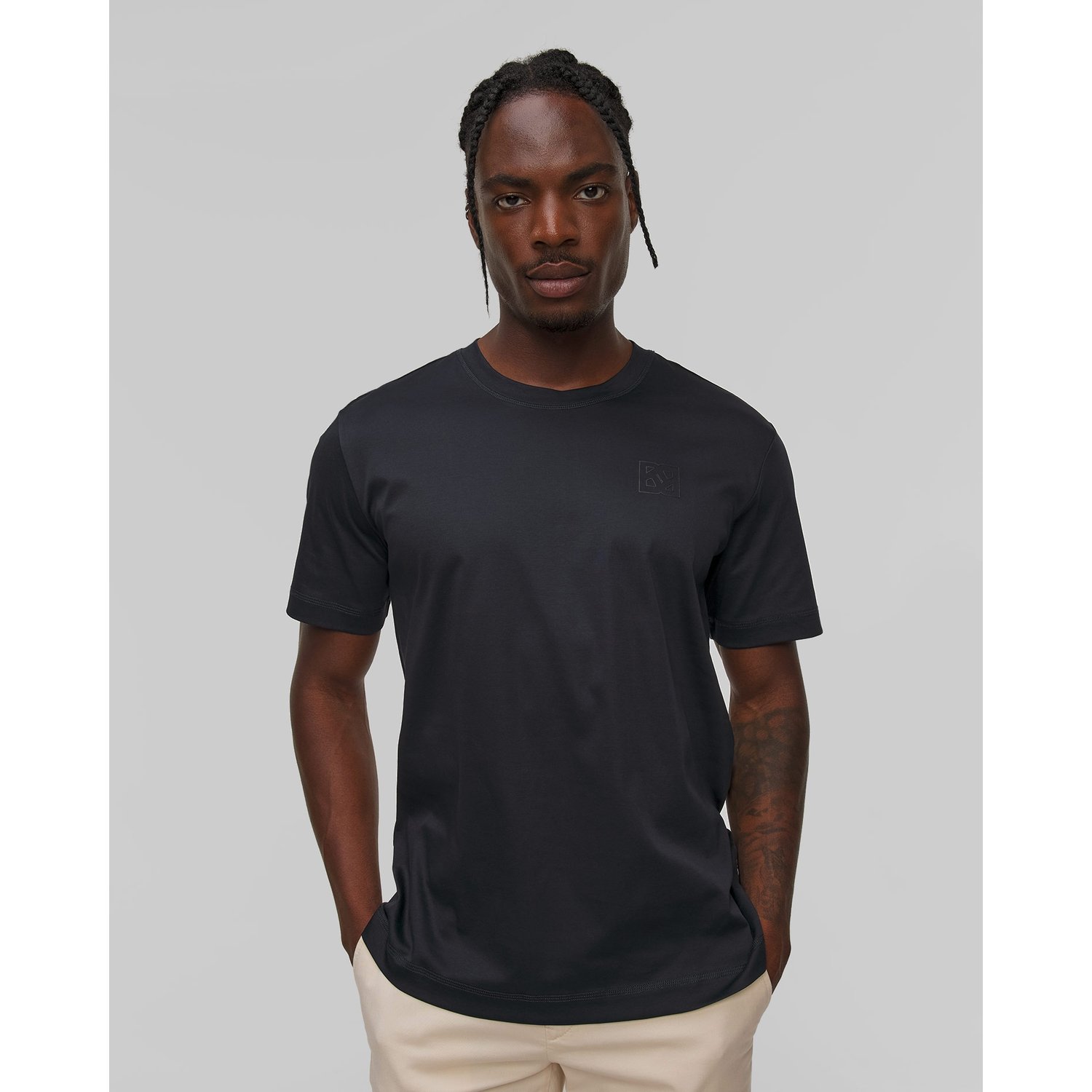 Granatowy T-shirt Męski Bogner Lukas 1