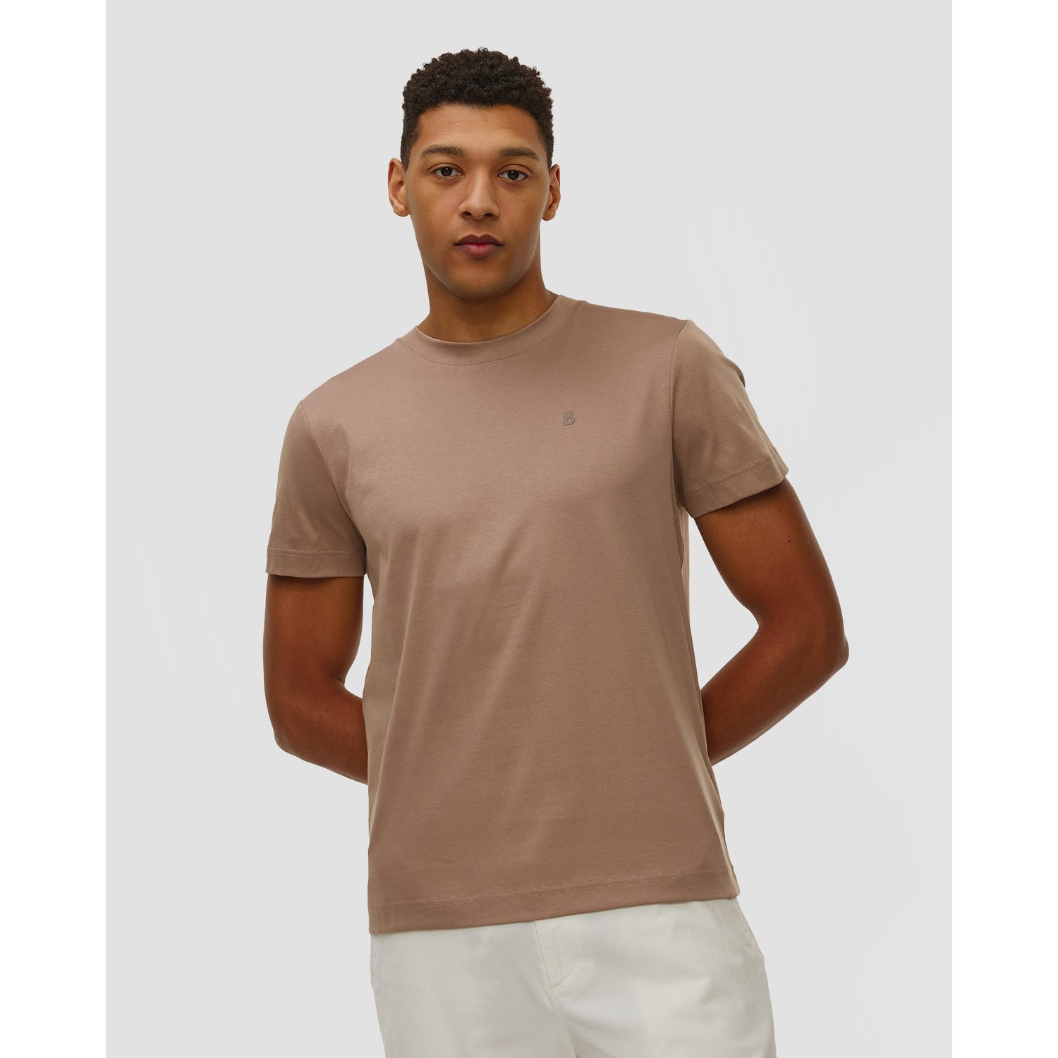 Brązowy T-shirt Męski Bogner Ryan