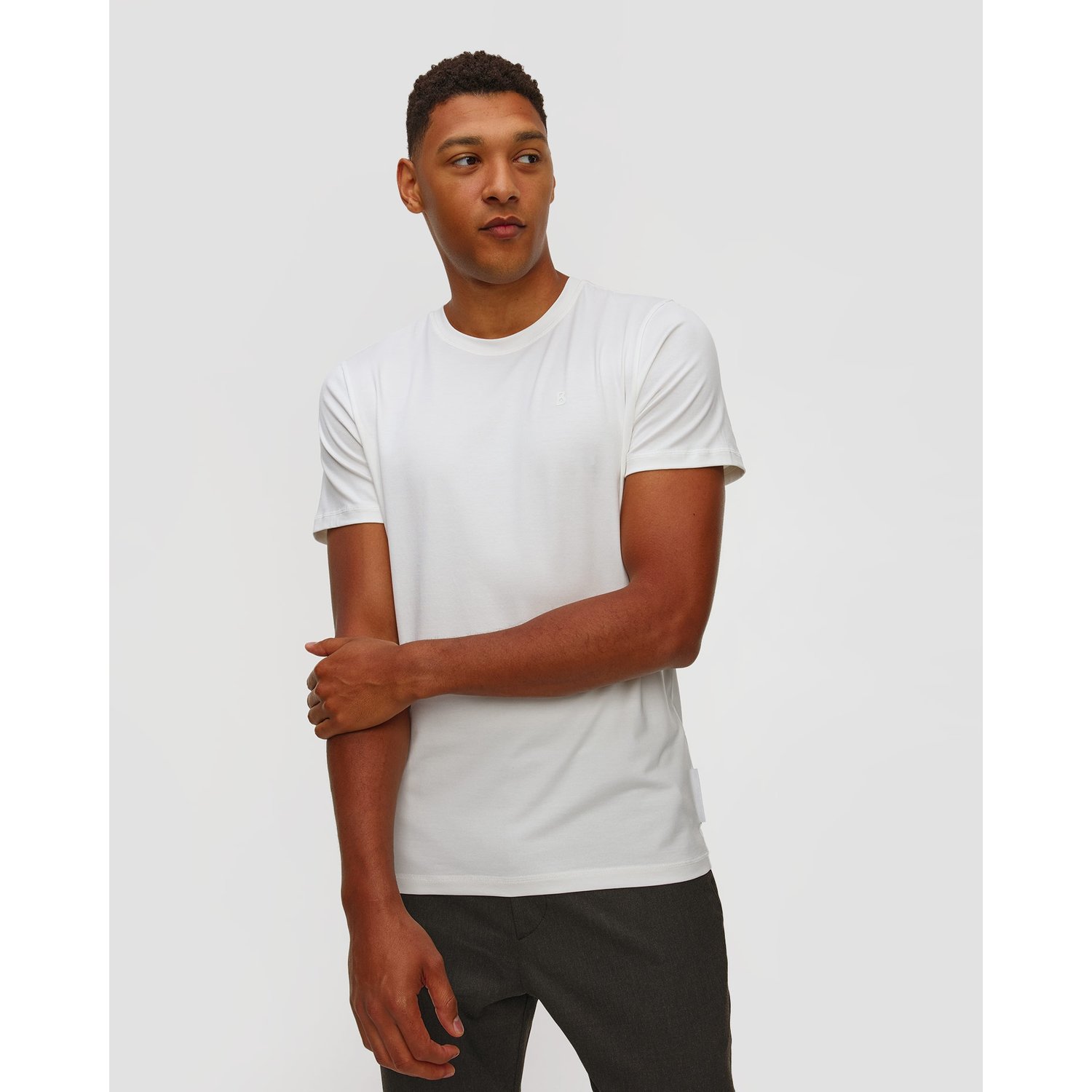 Biały T-shirt Męski Bogner Roc