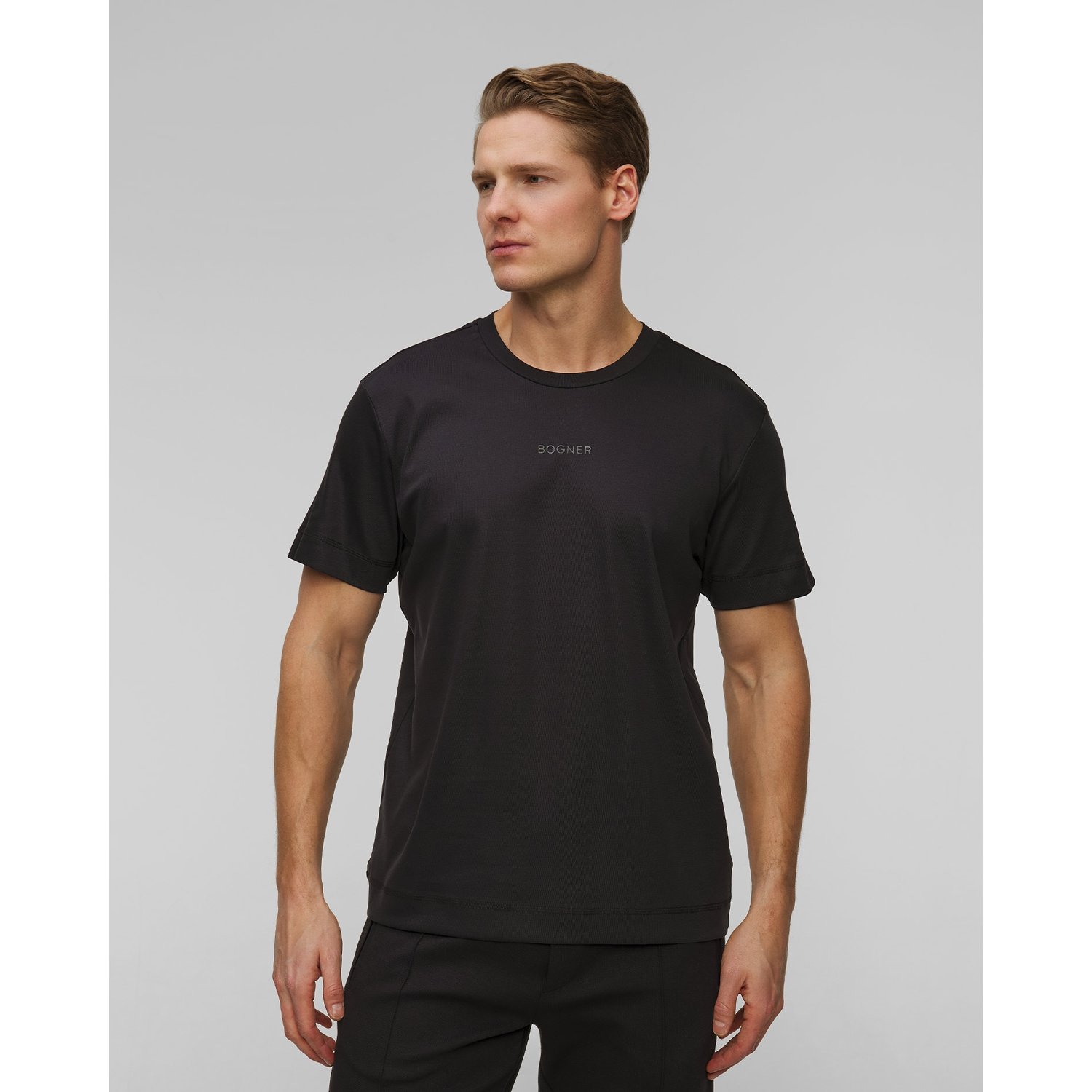 Czarny T-shirt Męski Bogner Lukas-1
