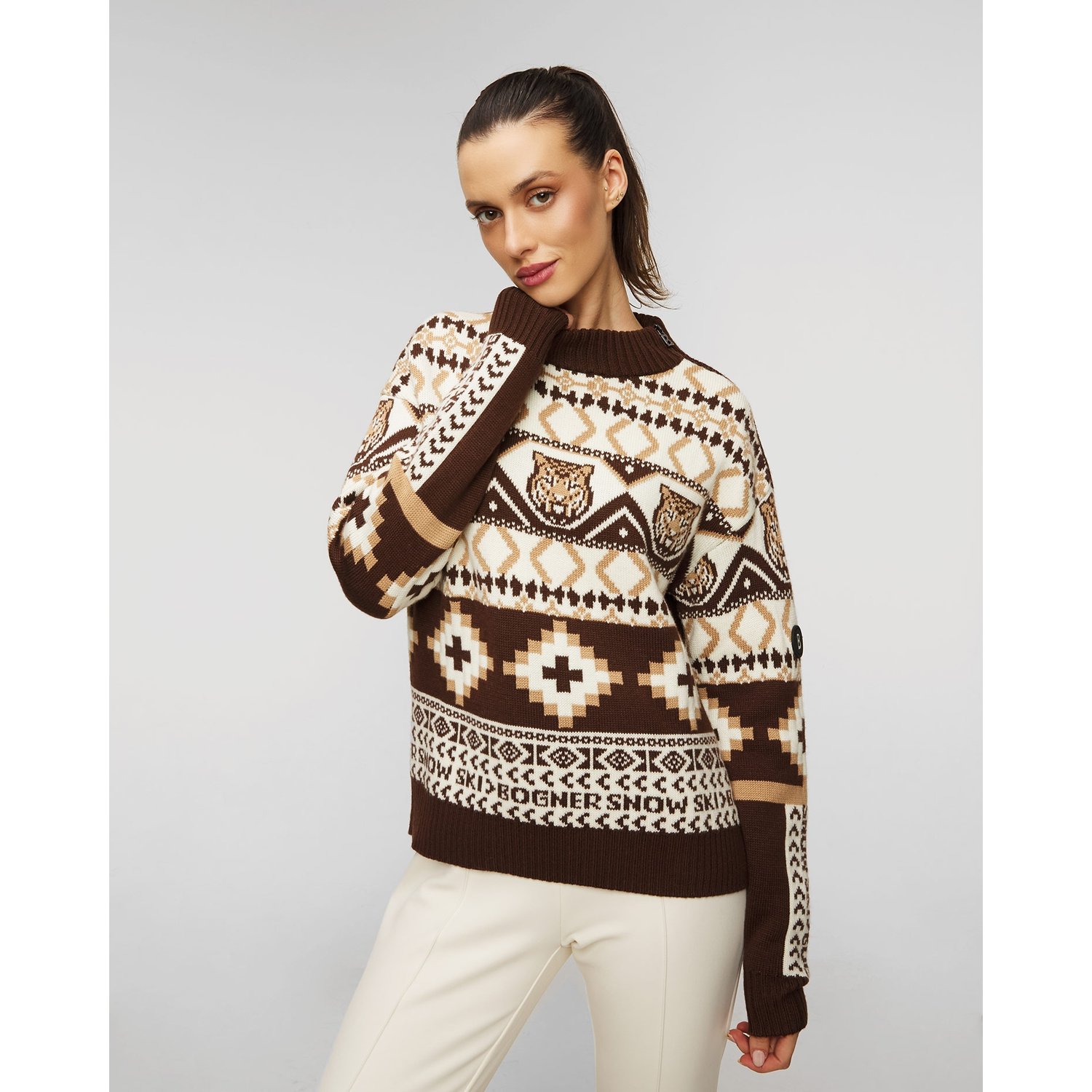 Sweter Wełniany Damski Bogner Julika
