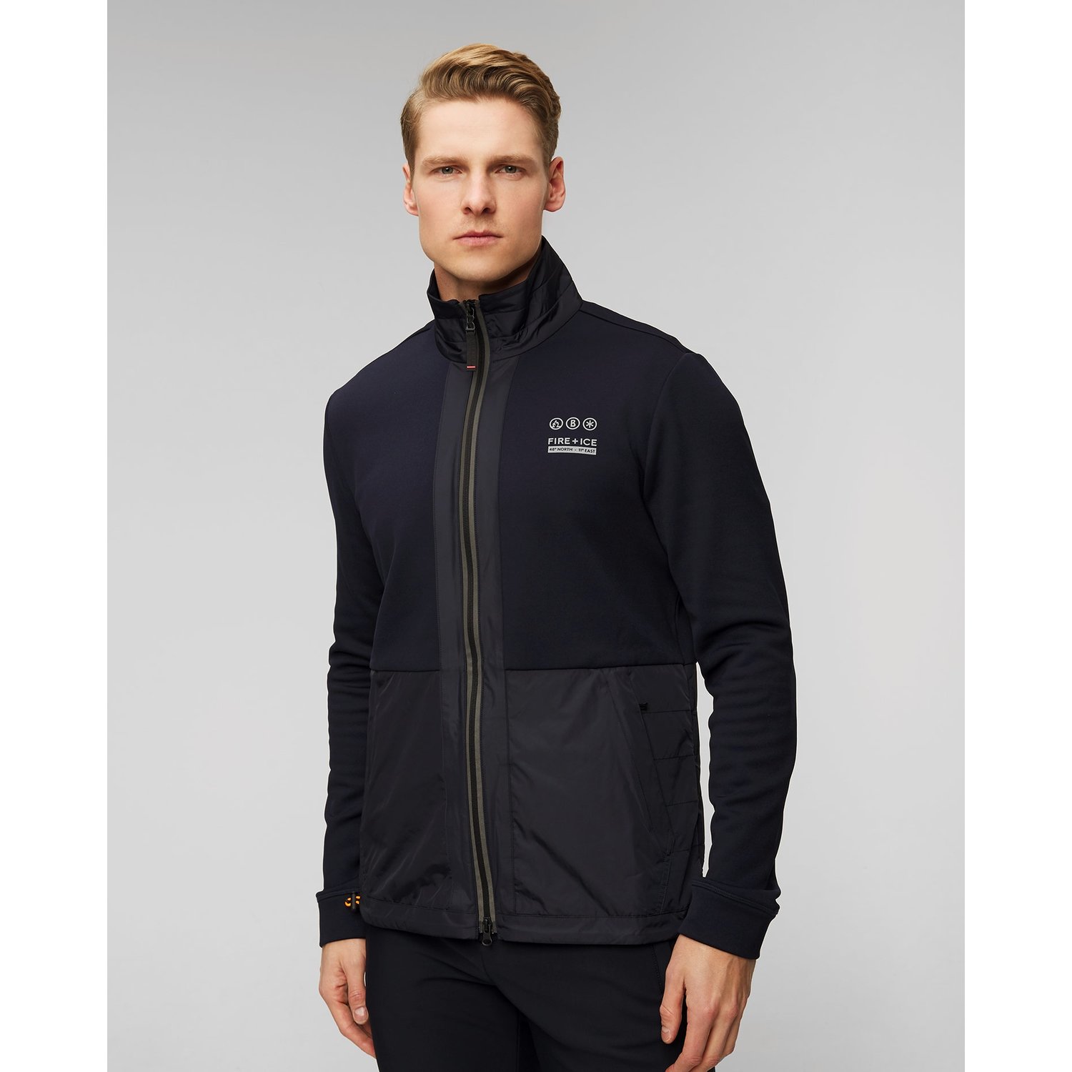 Granatowa Bluza Hybrydowa Męska Bogner Fire+ice Bjoerk