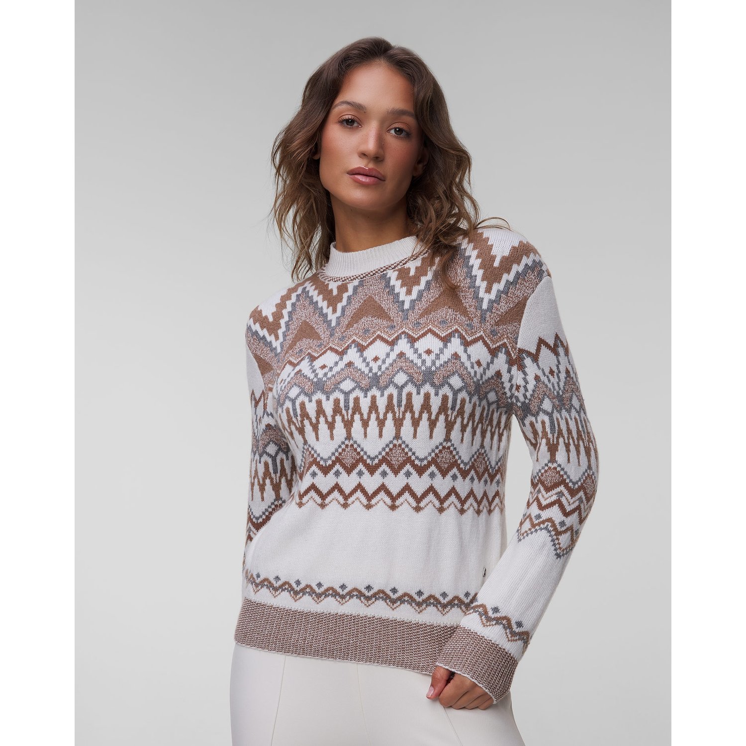 Sweter Wełniany Z Kaszmirem Damski Bogner Avena