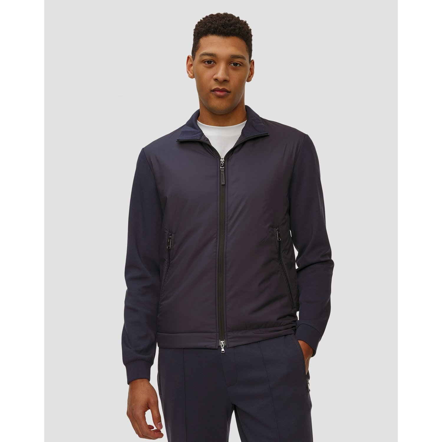 Granatowa Bluza Męska Z Modalem Bogner Rover