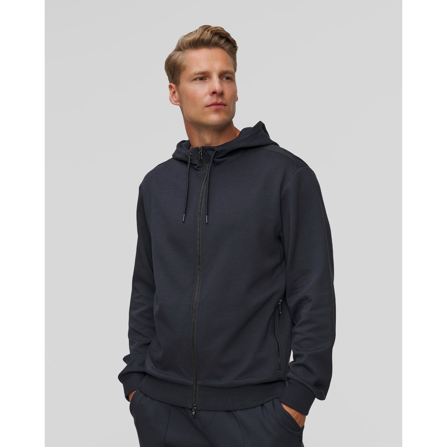 Granatowa Bluza Męska Z Modalem Bogner Steven