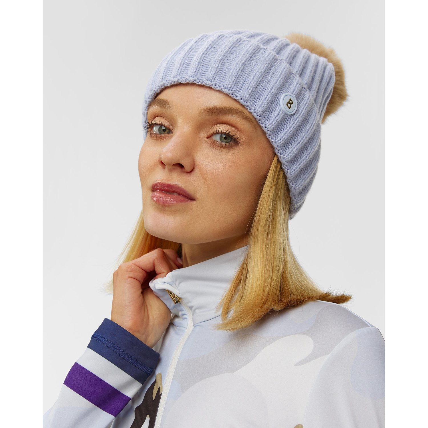 Czapka Wełniana Z Kaszmirem Damska Bogner Ranya2 Szara